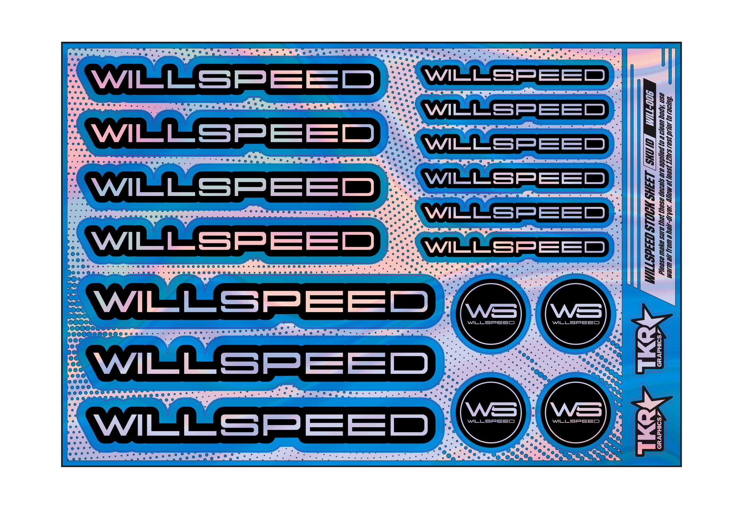HOLOGRAPHIC WILLSPEED A5 STOCK SHEET