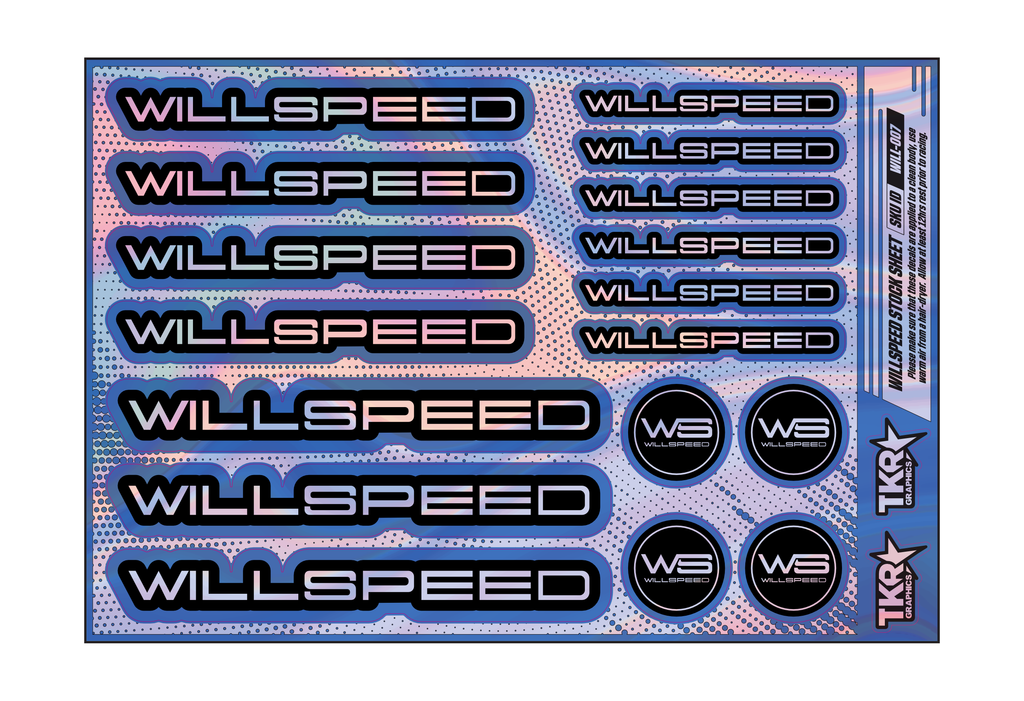 HOLOGRAPHIC WILLSPEED A5 STOCK SHEET