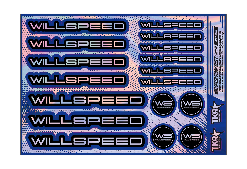 HOLOGRAPHIC WILLSPEED A5 STOCK SHEET