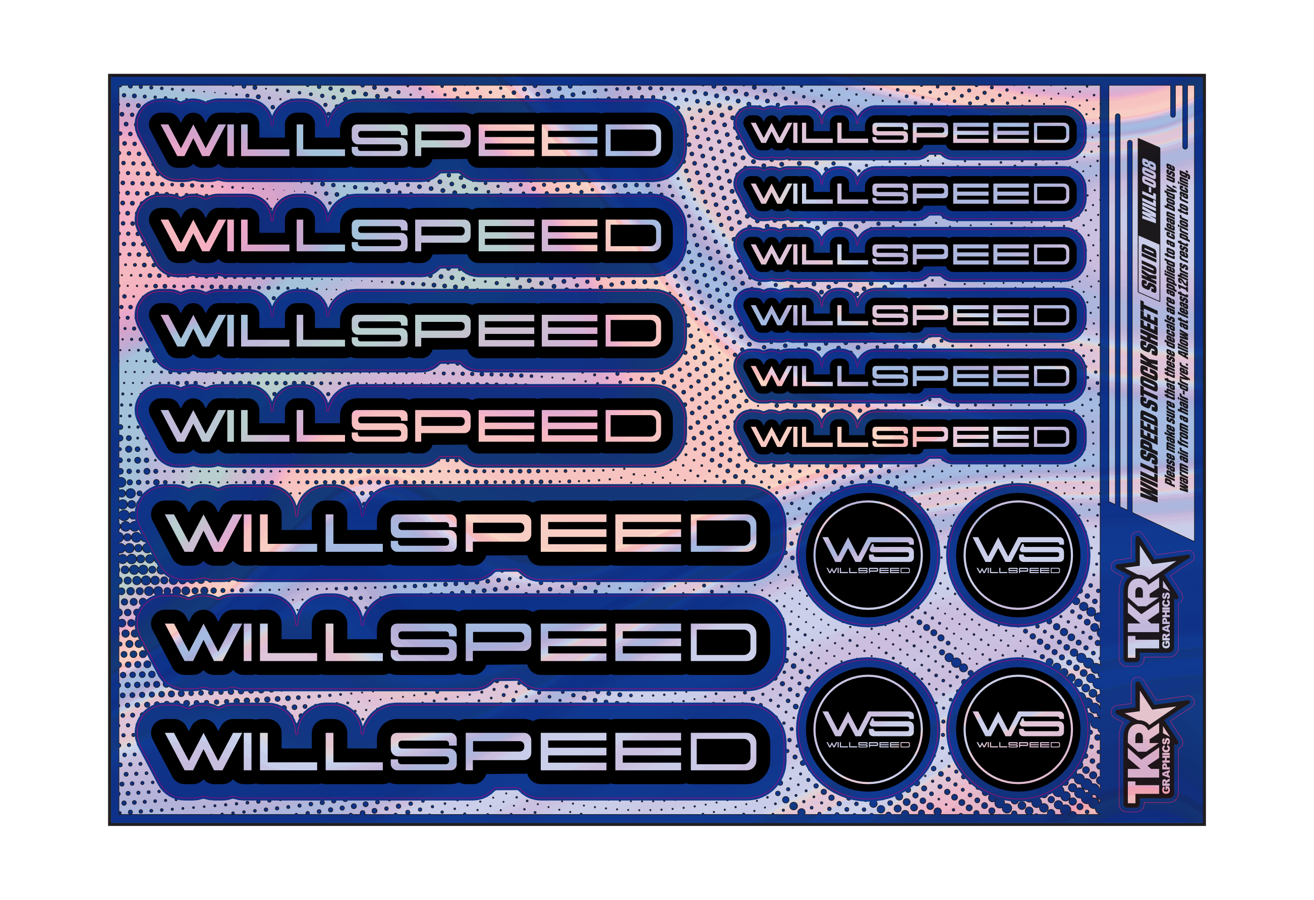 HOLOGRAPHIC WILLSPEED A5 STOCK SHEET