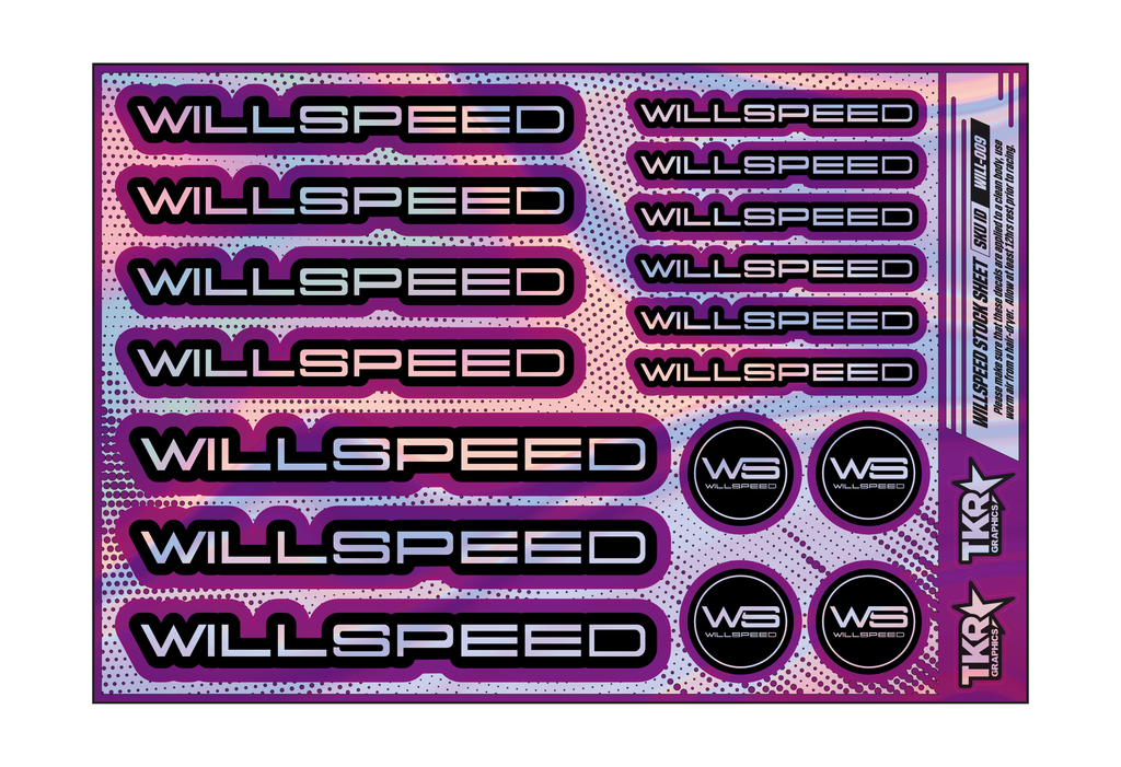 HOLOGRAPHIC WILLSPEED A5 STOCK SHEET