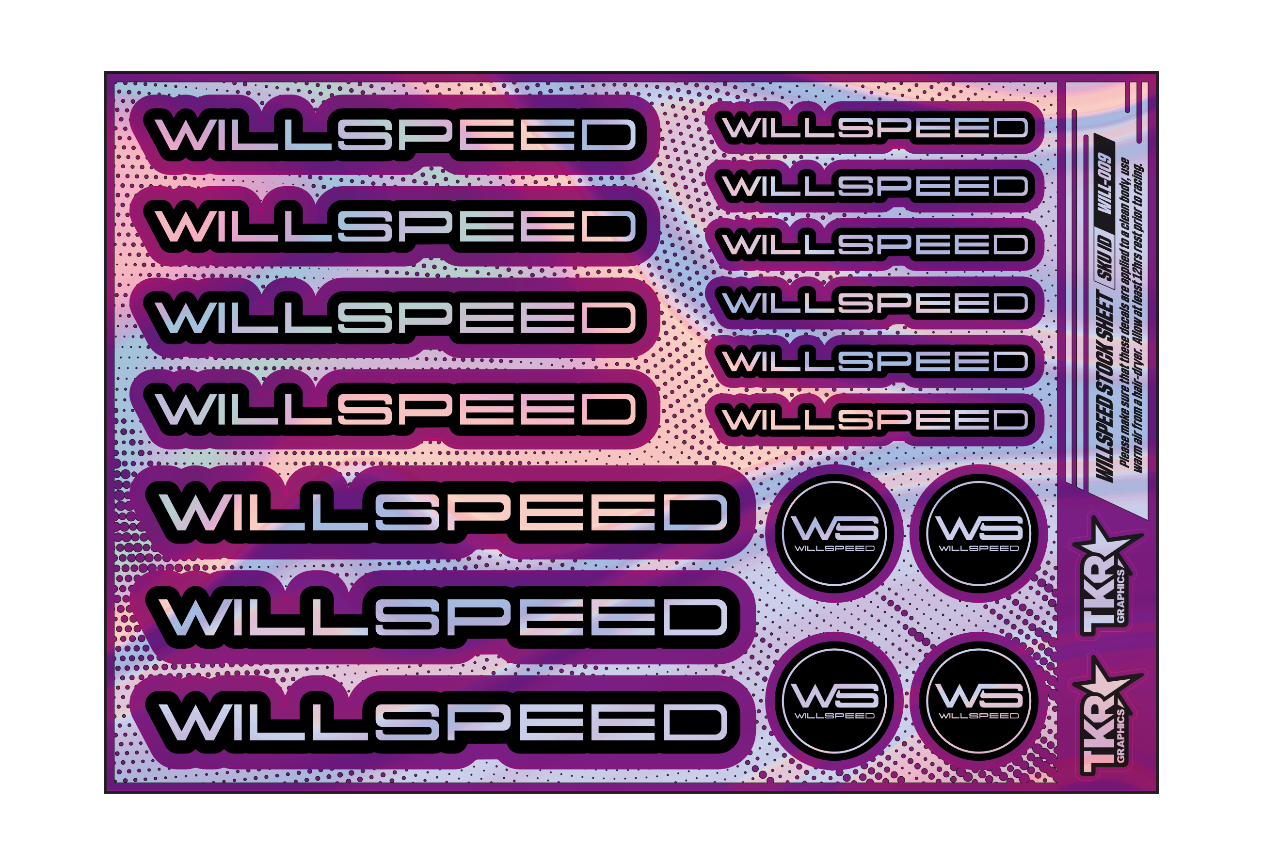 HOLOGRAPHIC WILLSPEED A5 STOCK SHEET