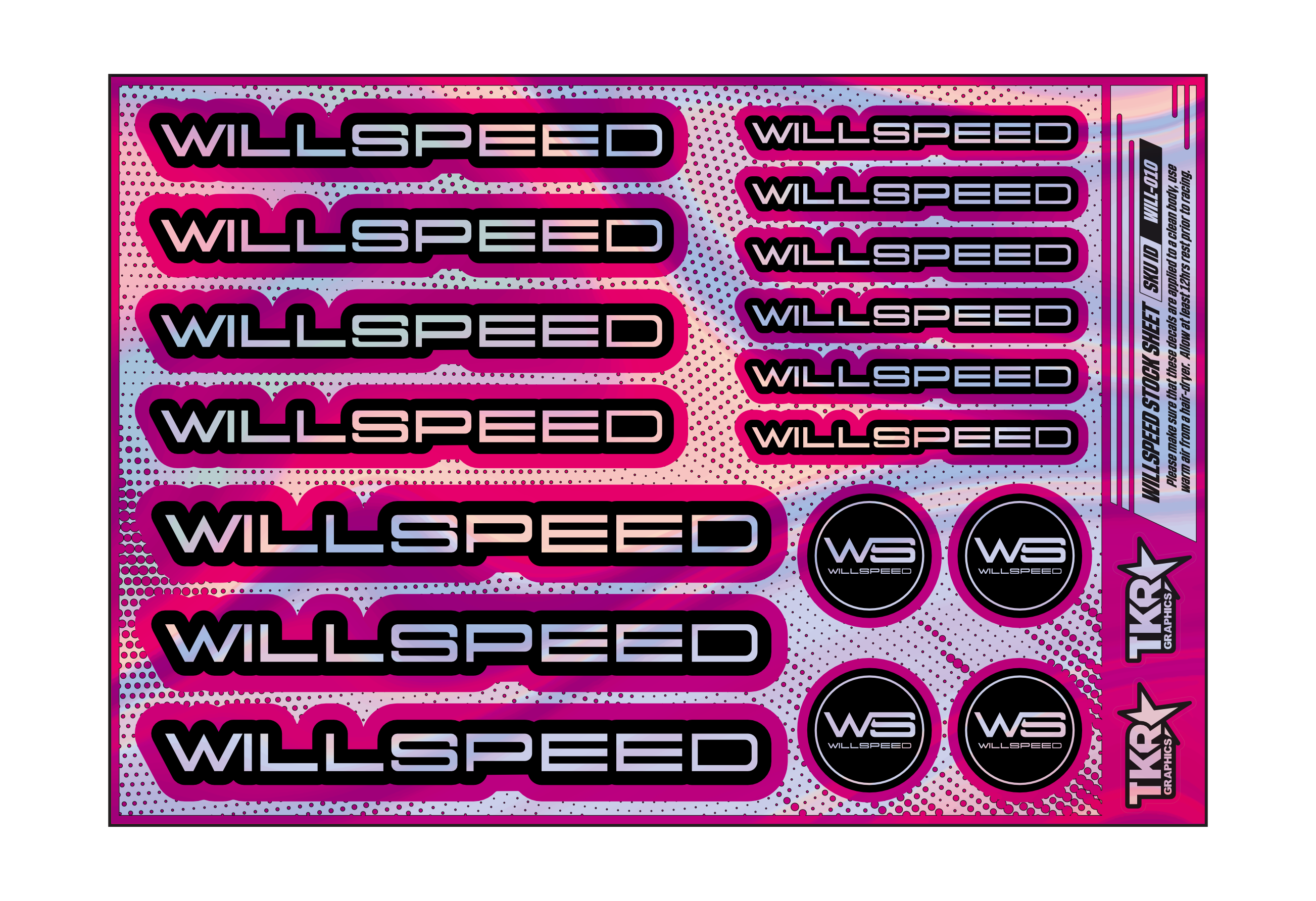 HOLOGRAPHIC WILLSPEED A5 STOCK SHEET