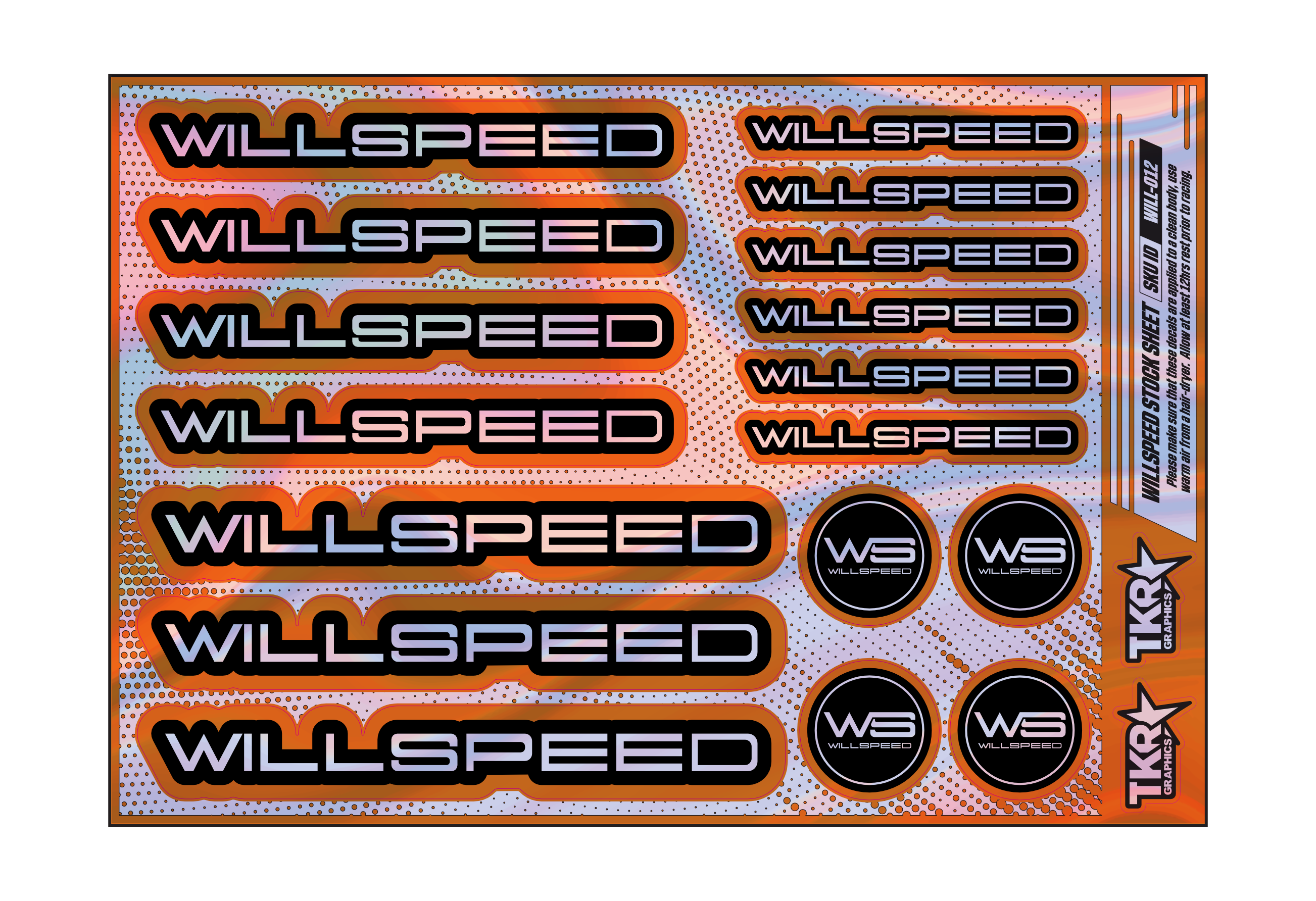 HOLOGRAPHIC WILLSPEED A5 STOCK SHEET