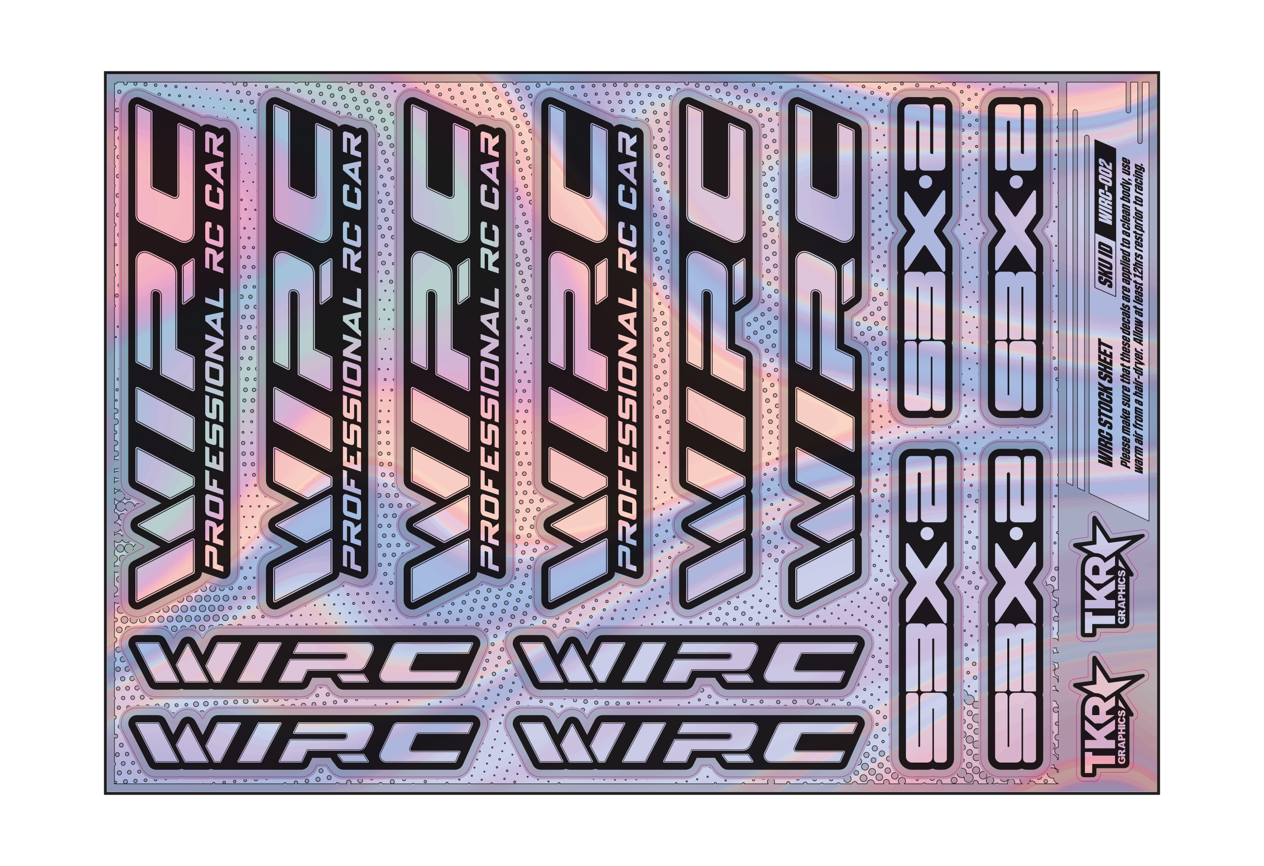 HOLOGRAPHIC WIRC A5 STOCK SHEET