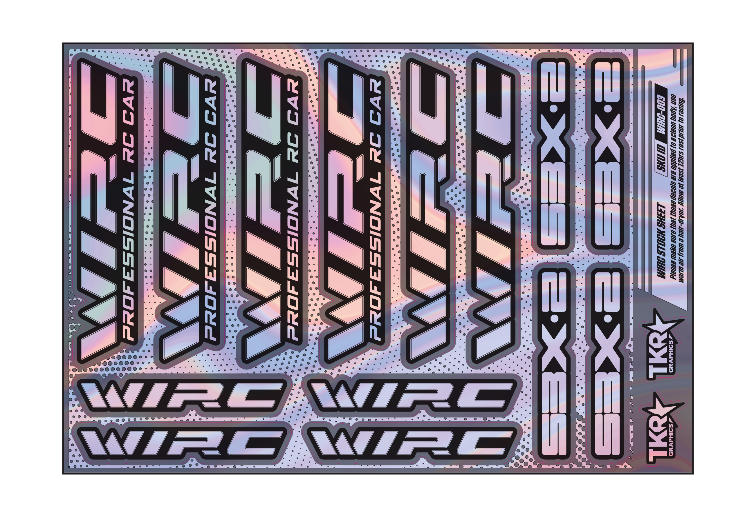 HOLOGRAPHIC WIRC A5 STOCK SHEET