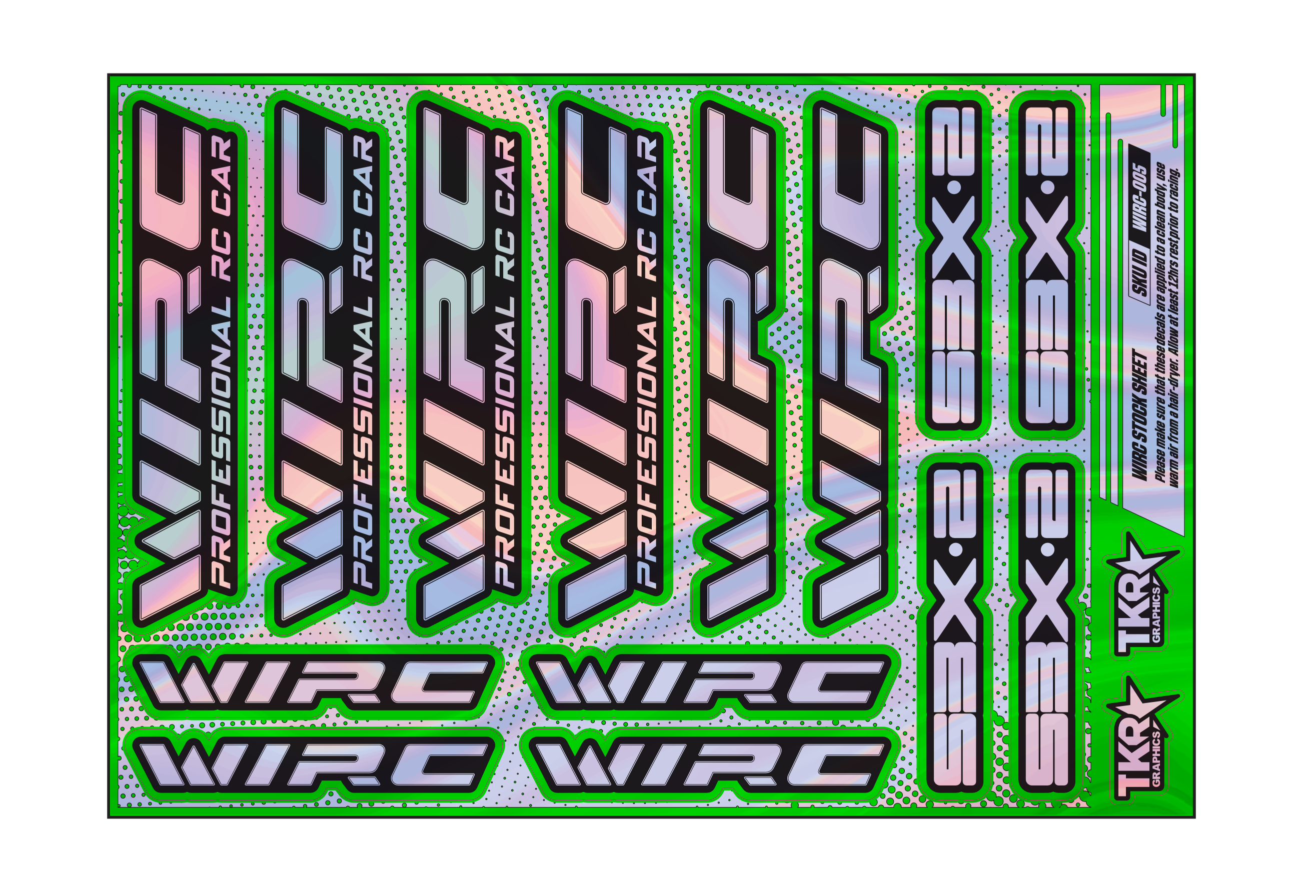 HOLOGRAPHIC WIRC A5 STOCK SHEET
