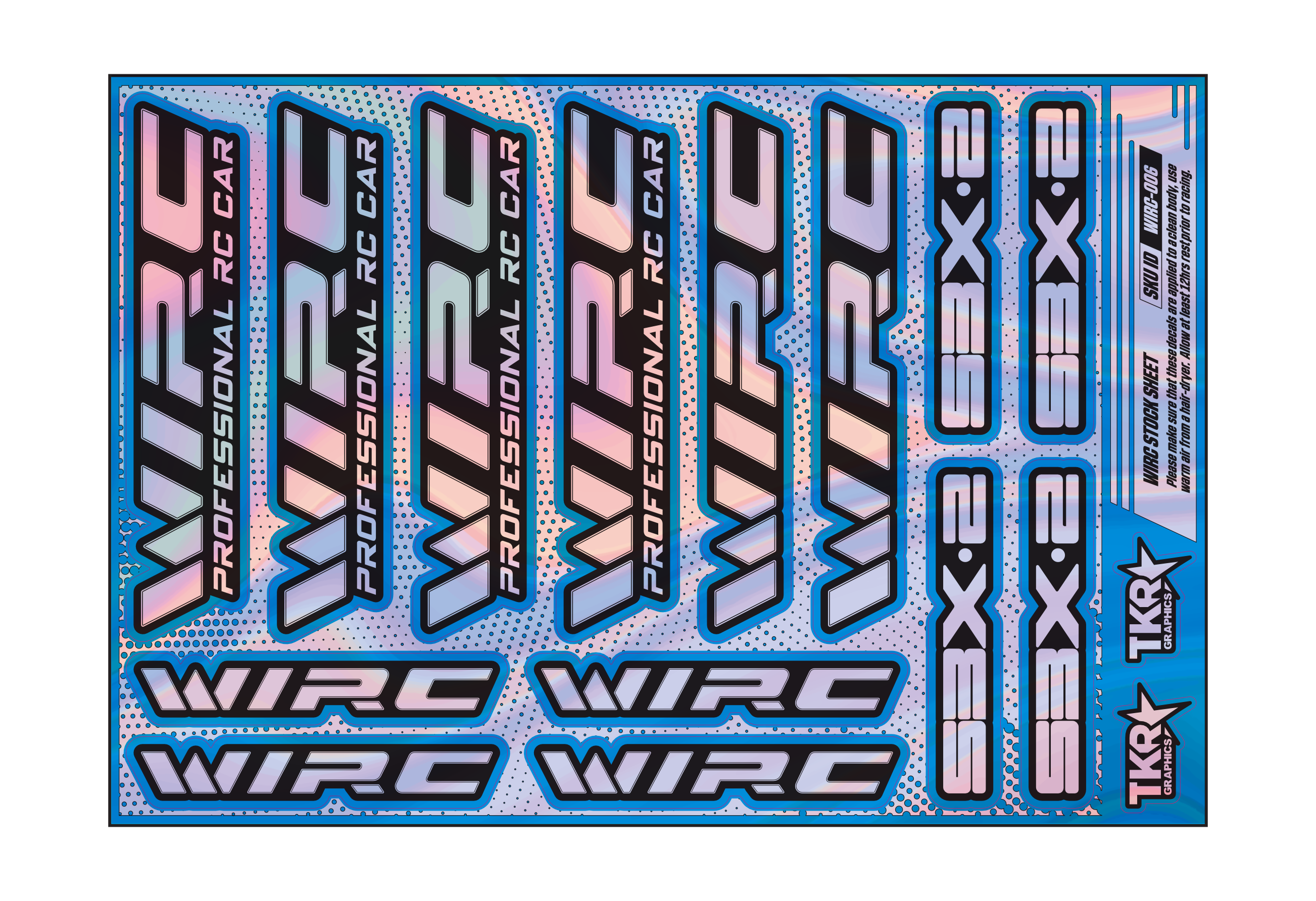 HOLOGRAPHIC WIRC A5 STOCK SHEET