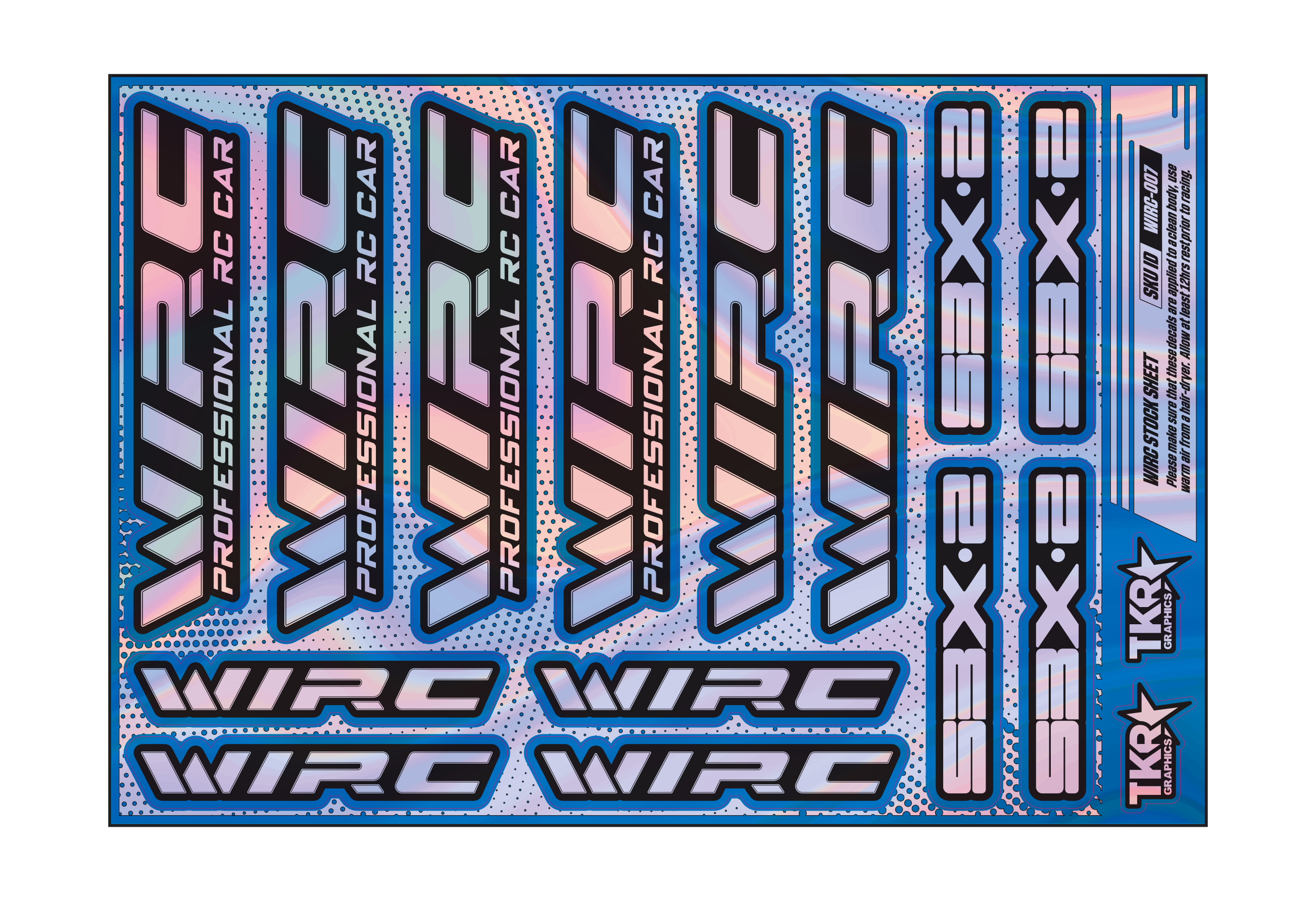 HOLOGRAPHIC WIRC A5 STOCK SHEET