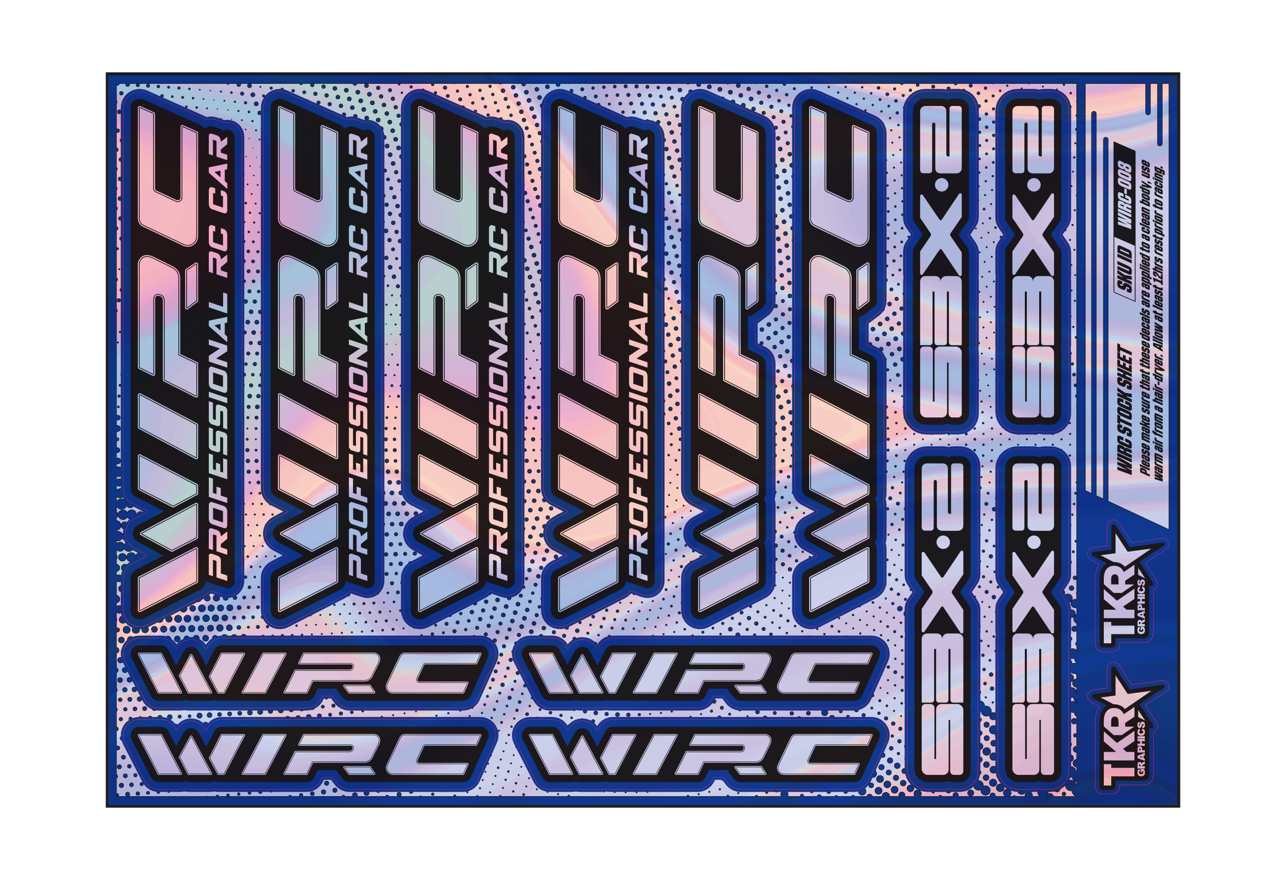 HOLOGRAPHIC WIRC A5 STOCK SHEET