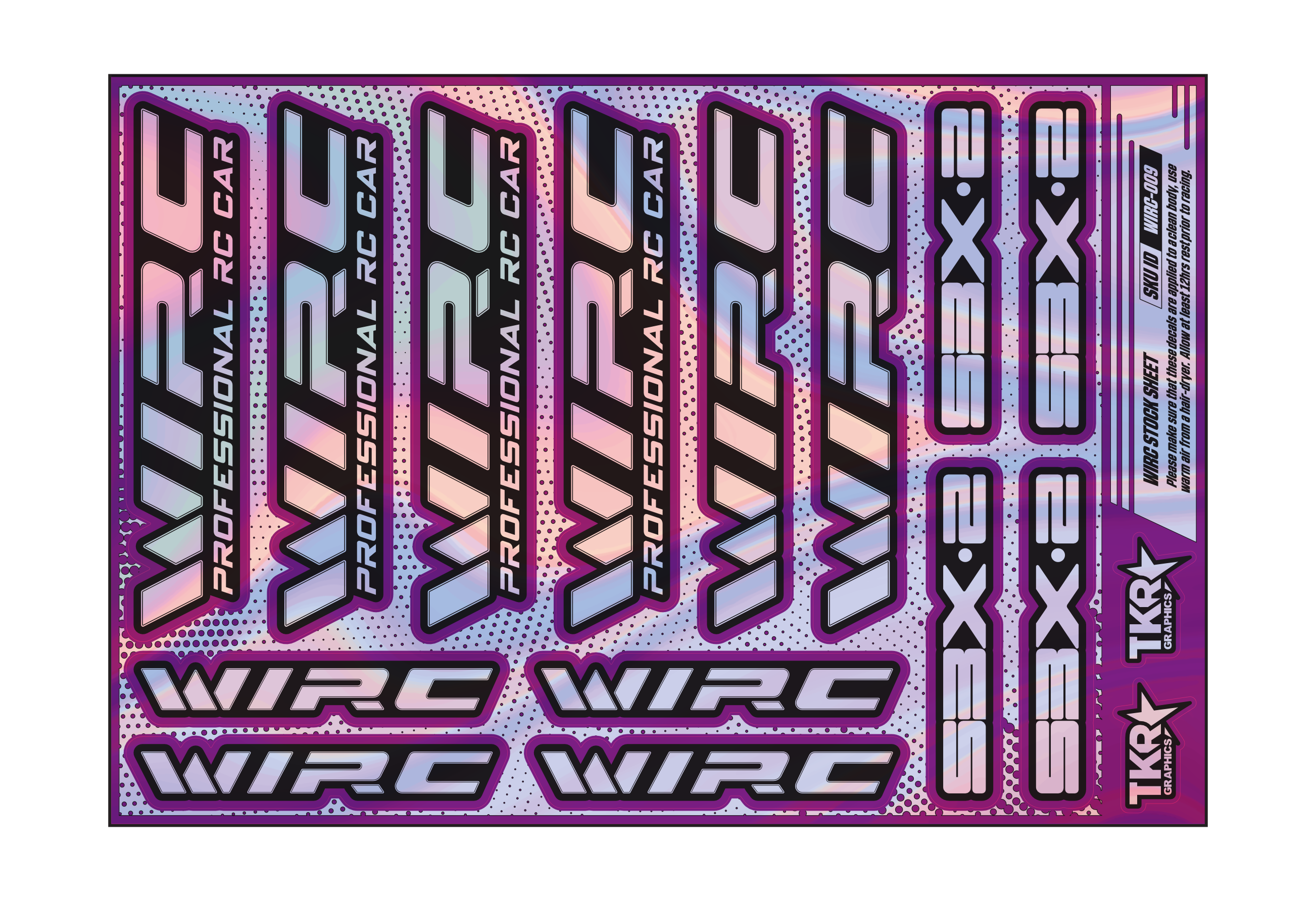 HOLOGRAPHIC WIRC A5 STOCK SHEET