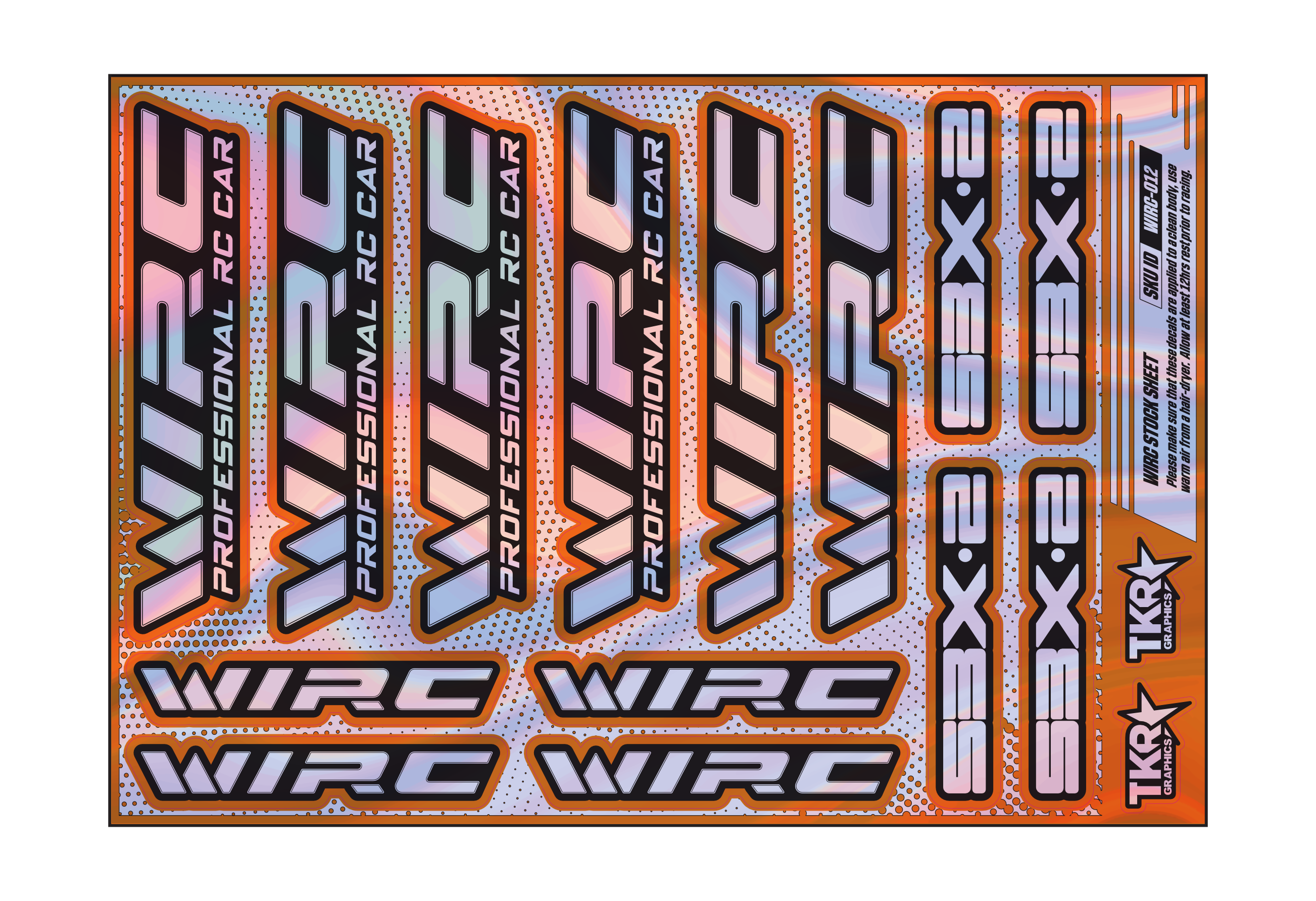 HOLOGRAPHIC WIRC A5 STOCK SHEET