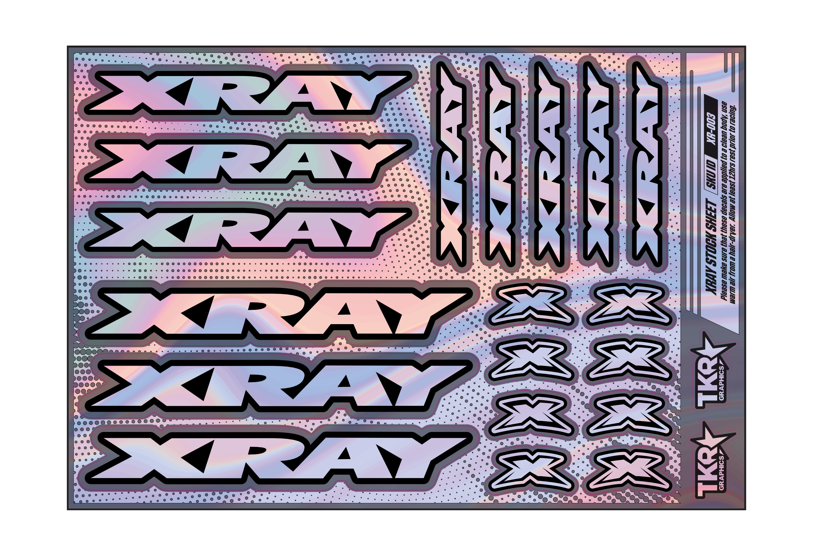 HOLOGRAPHIC XRAY A5 STOCK SHEET
