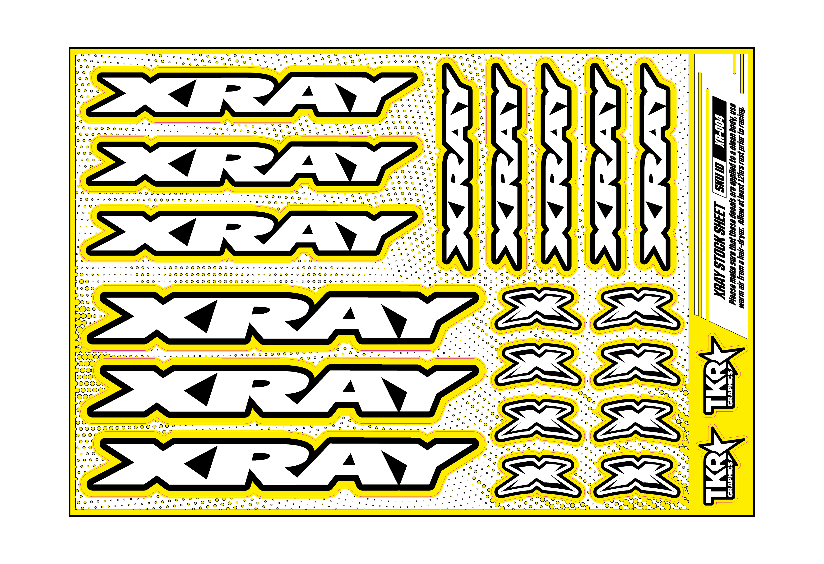 XRAY A5 STOCK SHEET