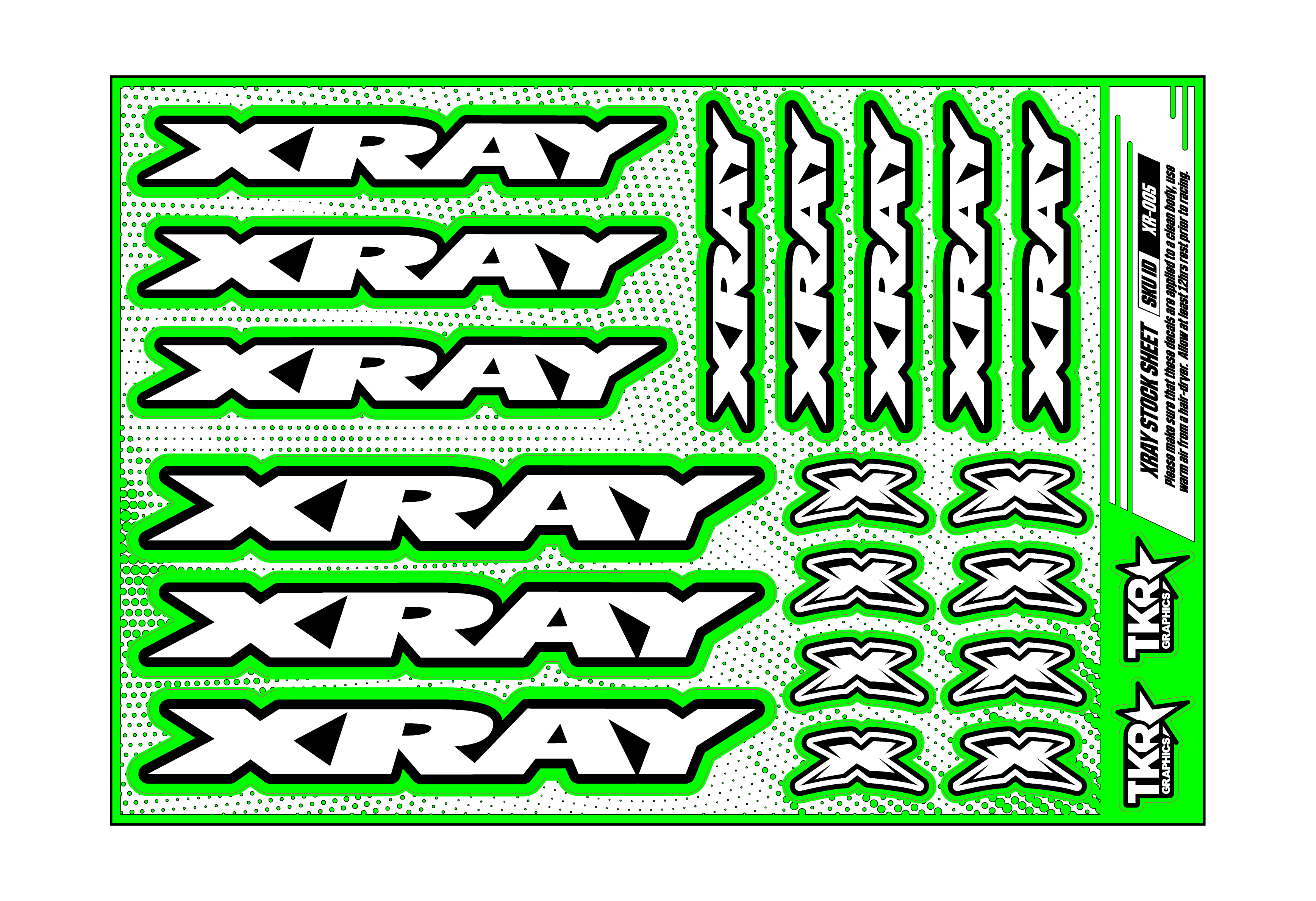XRAY A5 STOCK SHEET