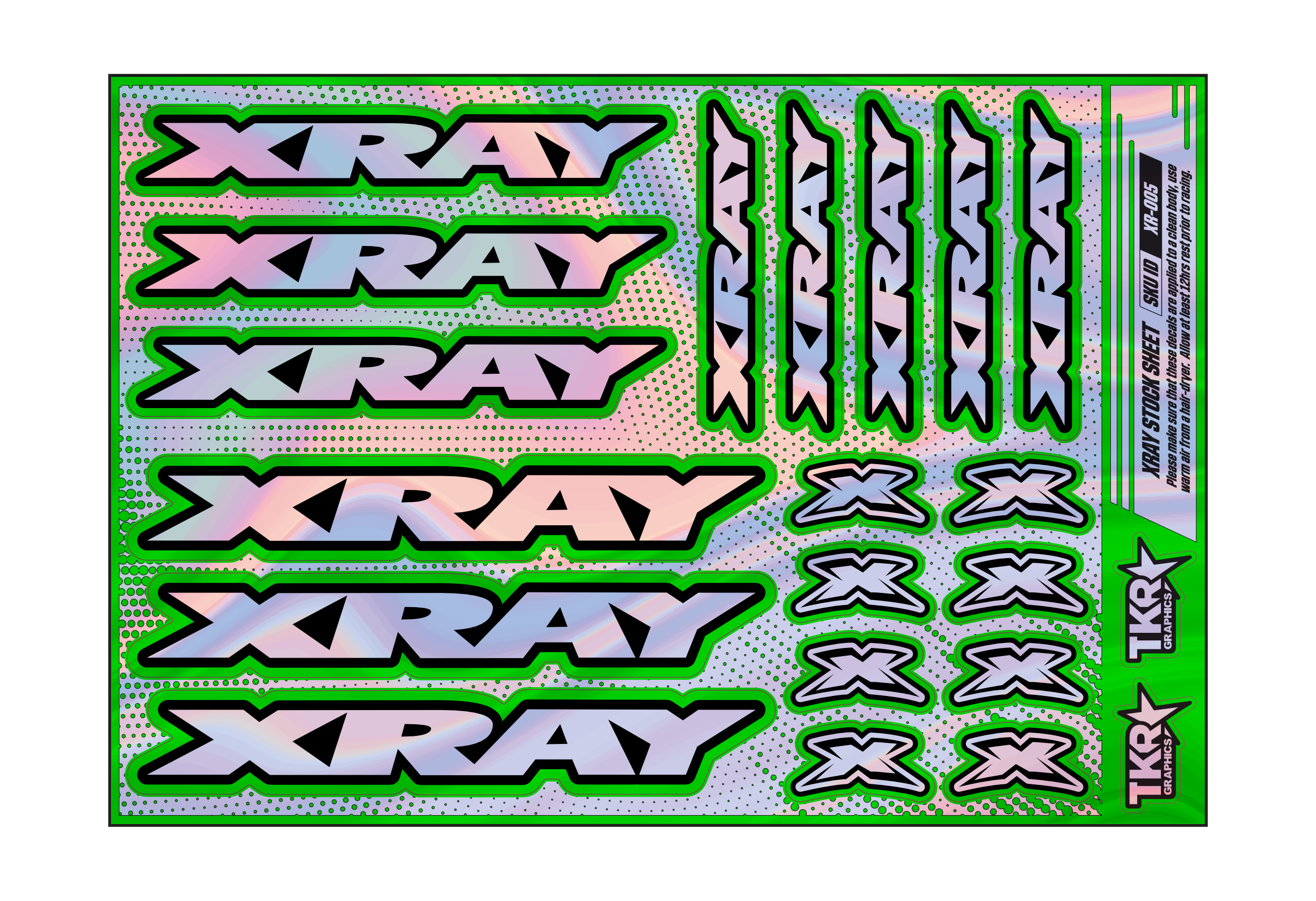 HOLOGRAPHIC XRAY A5 STOCK SHEET