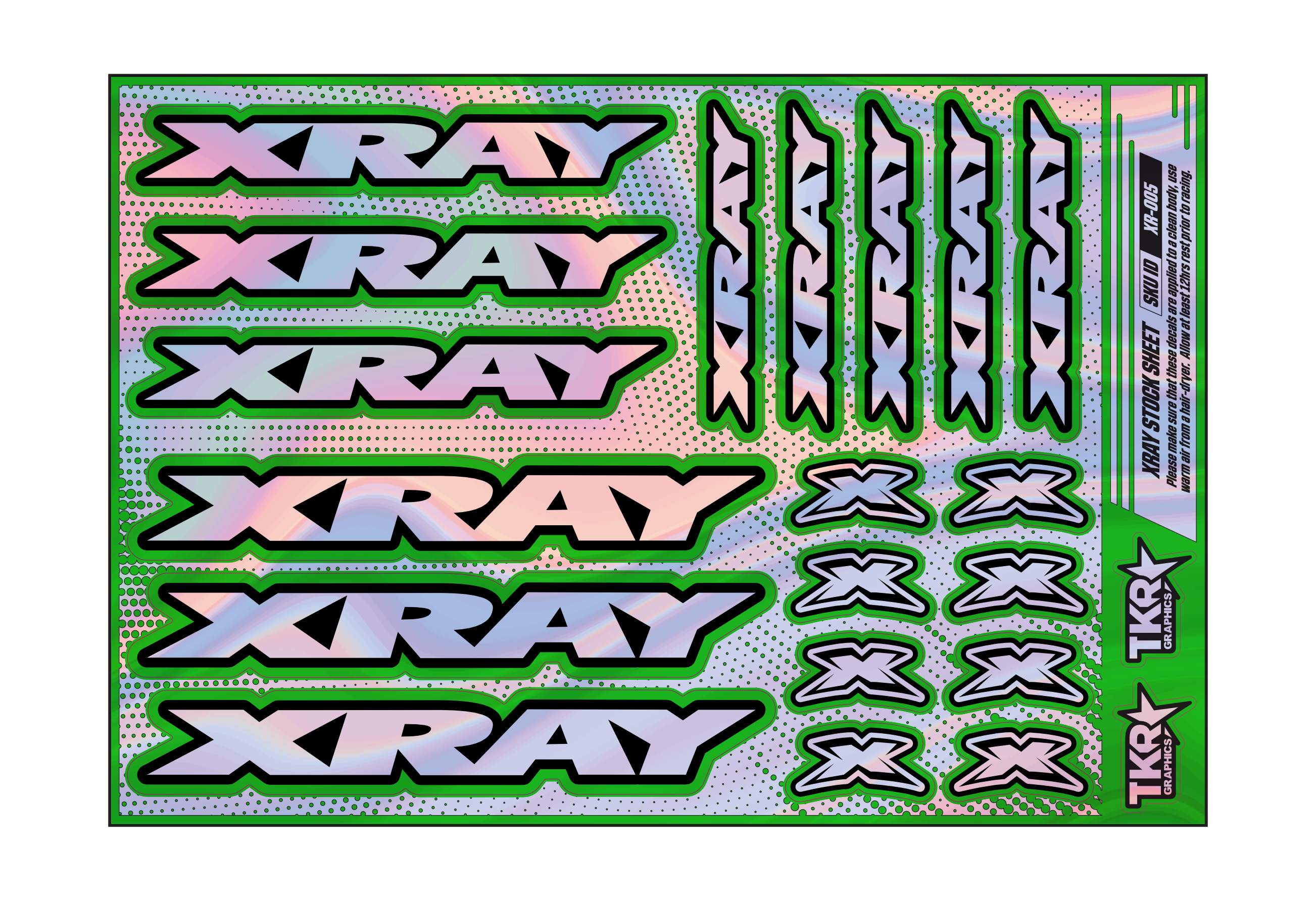 HOLOGRAPHIC XRAY A5 STOCK SHEET