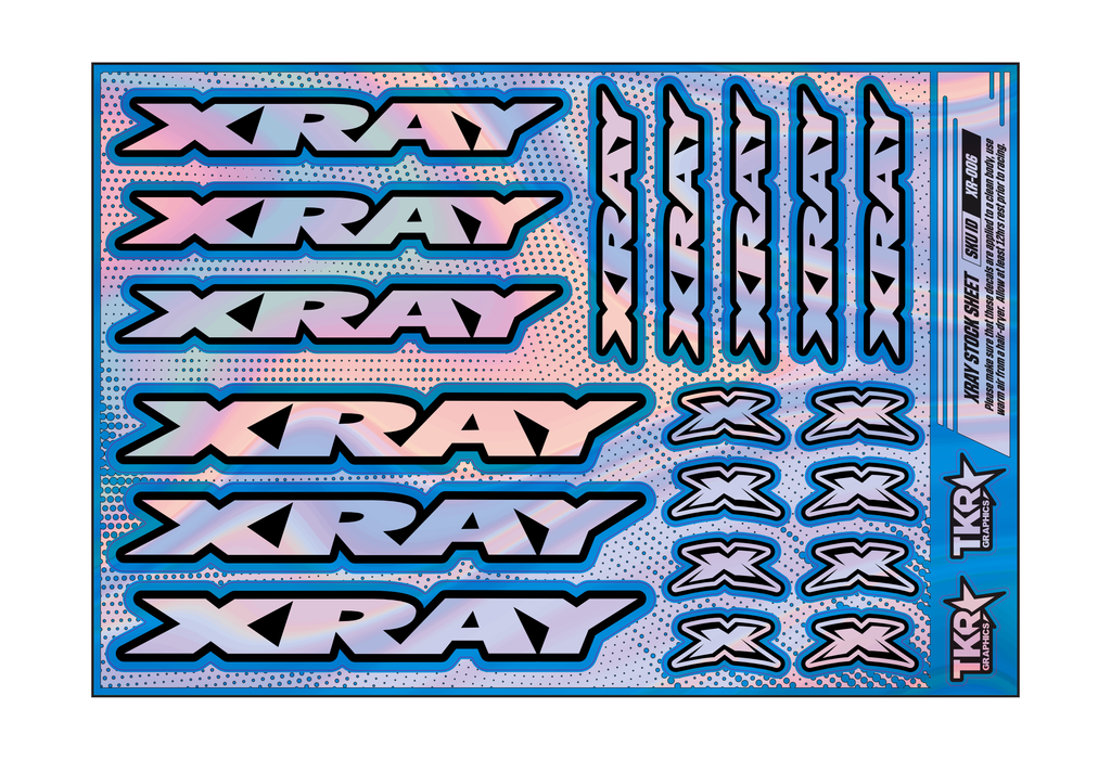 HOLOGRAPHIC XRAY A5 STOCK SHEET