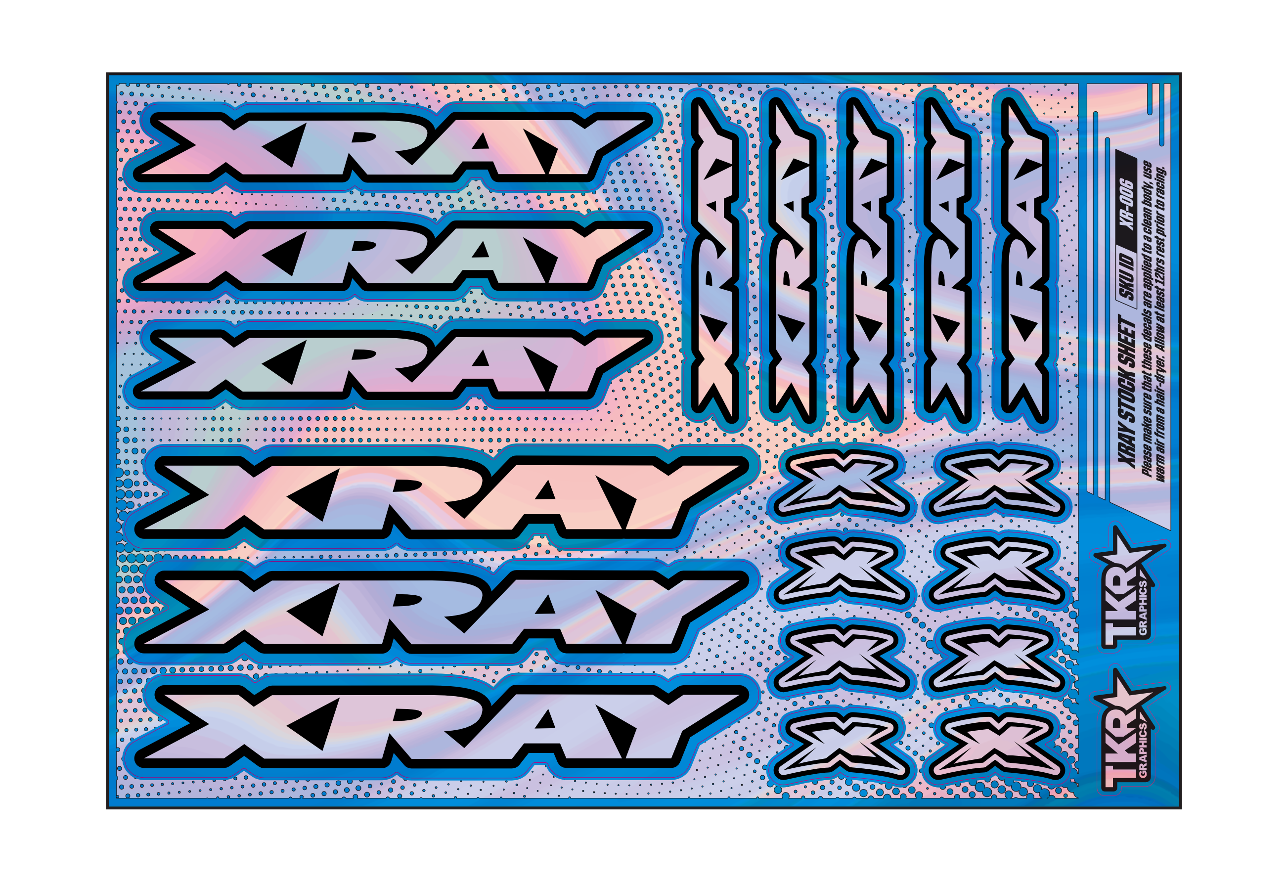 HOLOGRAPHIC XRAY A5 STOCK SHEET