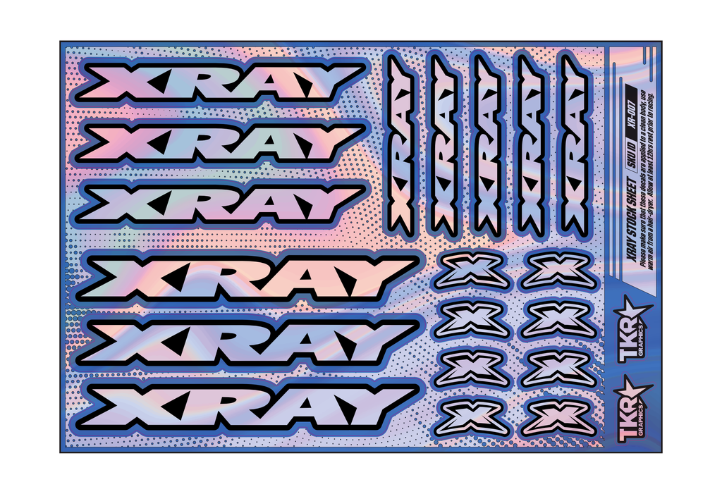 HOLOGRAPHIC XRAY A5 STOCK SHEET