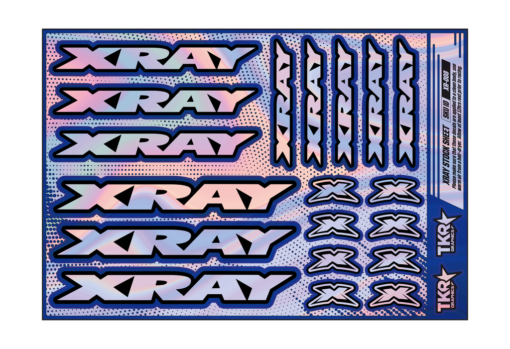 HOLOGRAPHIC XRAY A5 STOCK SHEET
