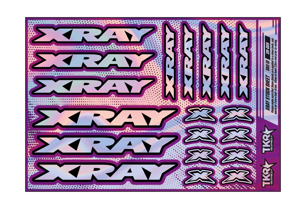 HOLOGRAPHIC XRAY A5 STOCK SHEET