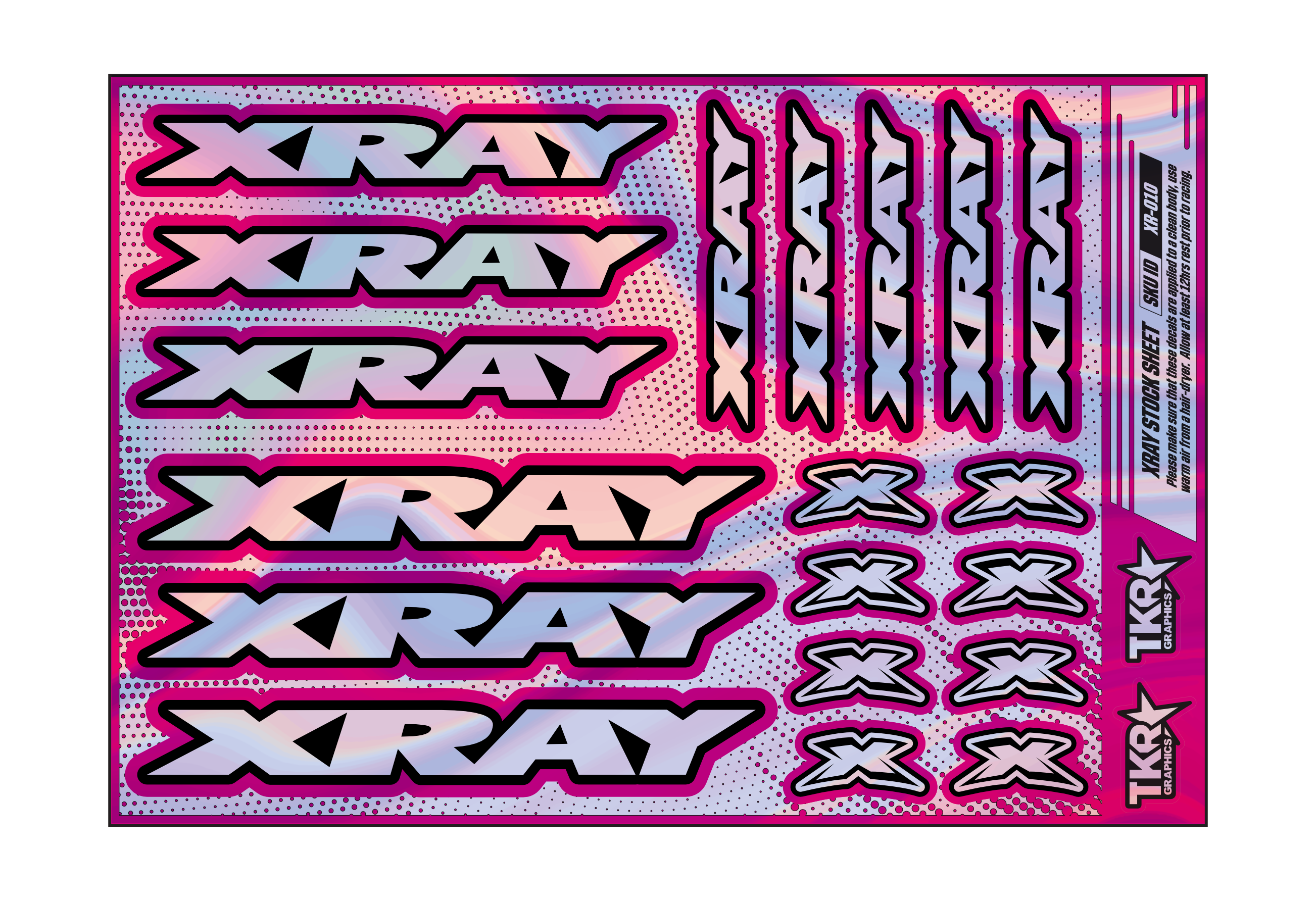 HOLOGRAPHIC XRAY A5 STOCK SHEET