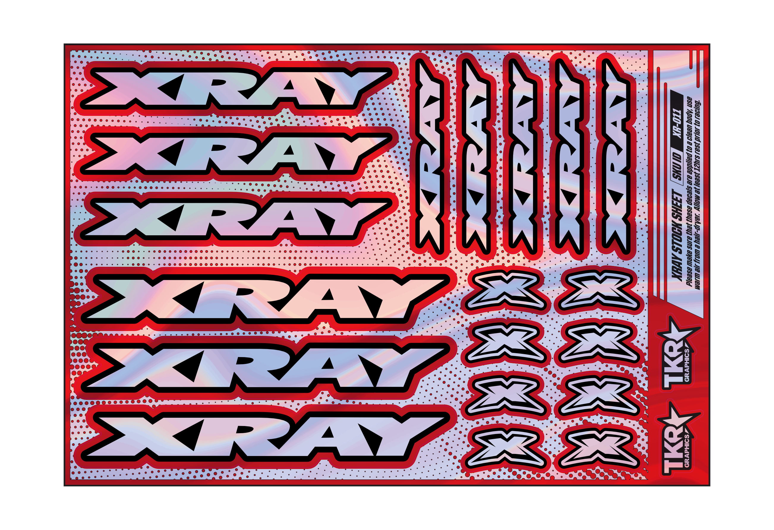 HOLOGRAPHIC XRAY A5 STOCK SHEET