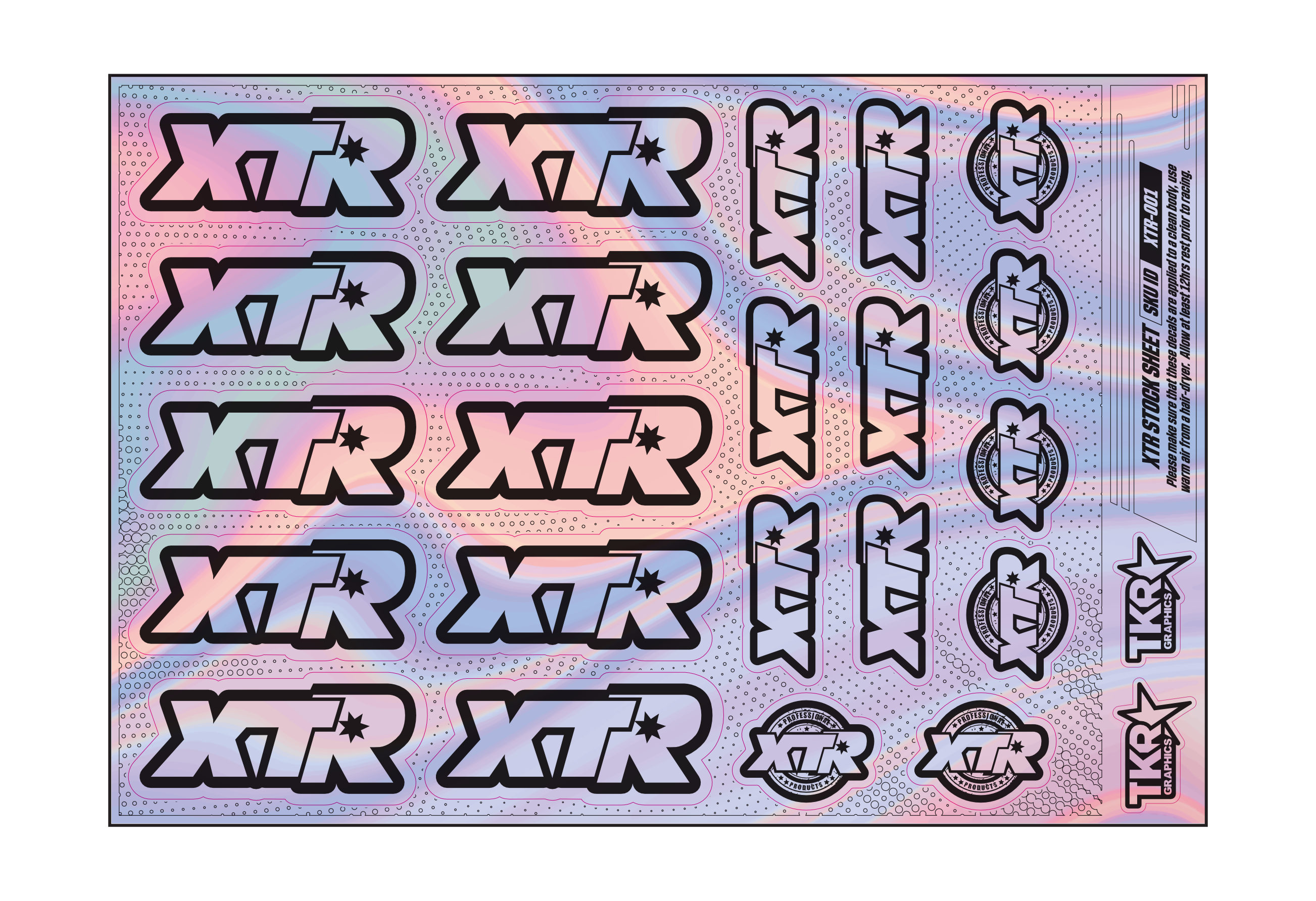 HOLOGRAPHIC XTR A5 STOCK SHEET