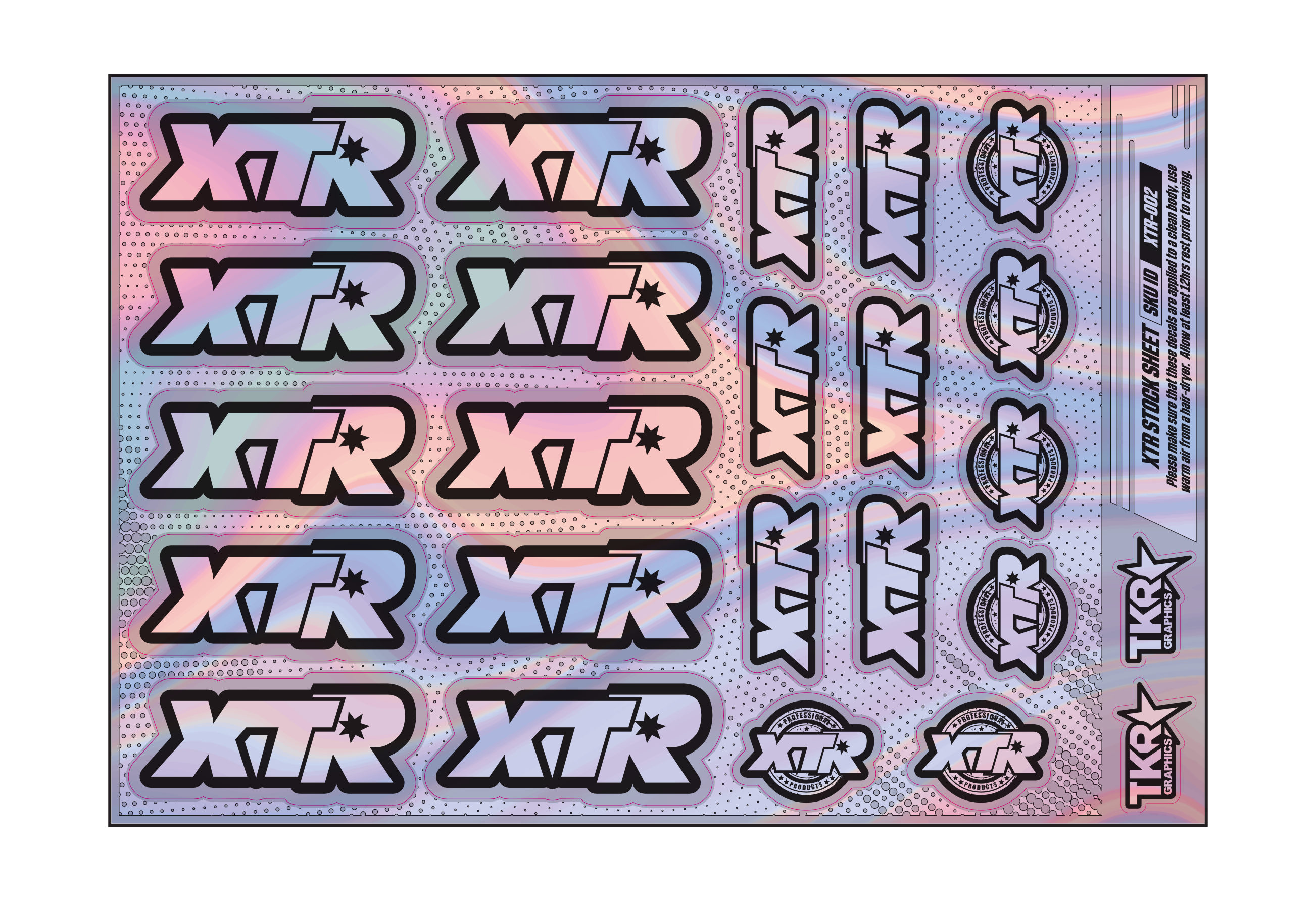 HOLOGRAPHIC XTR A5 STOCK SHEET