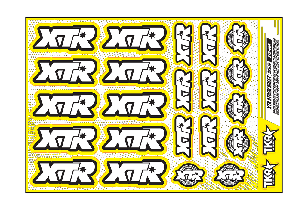 XTR A5 STOCK SHEET