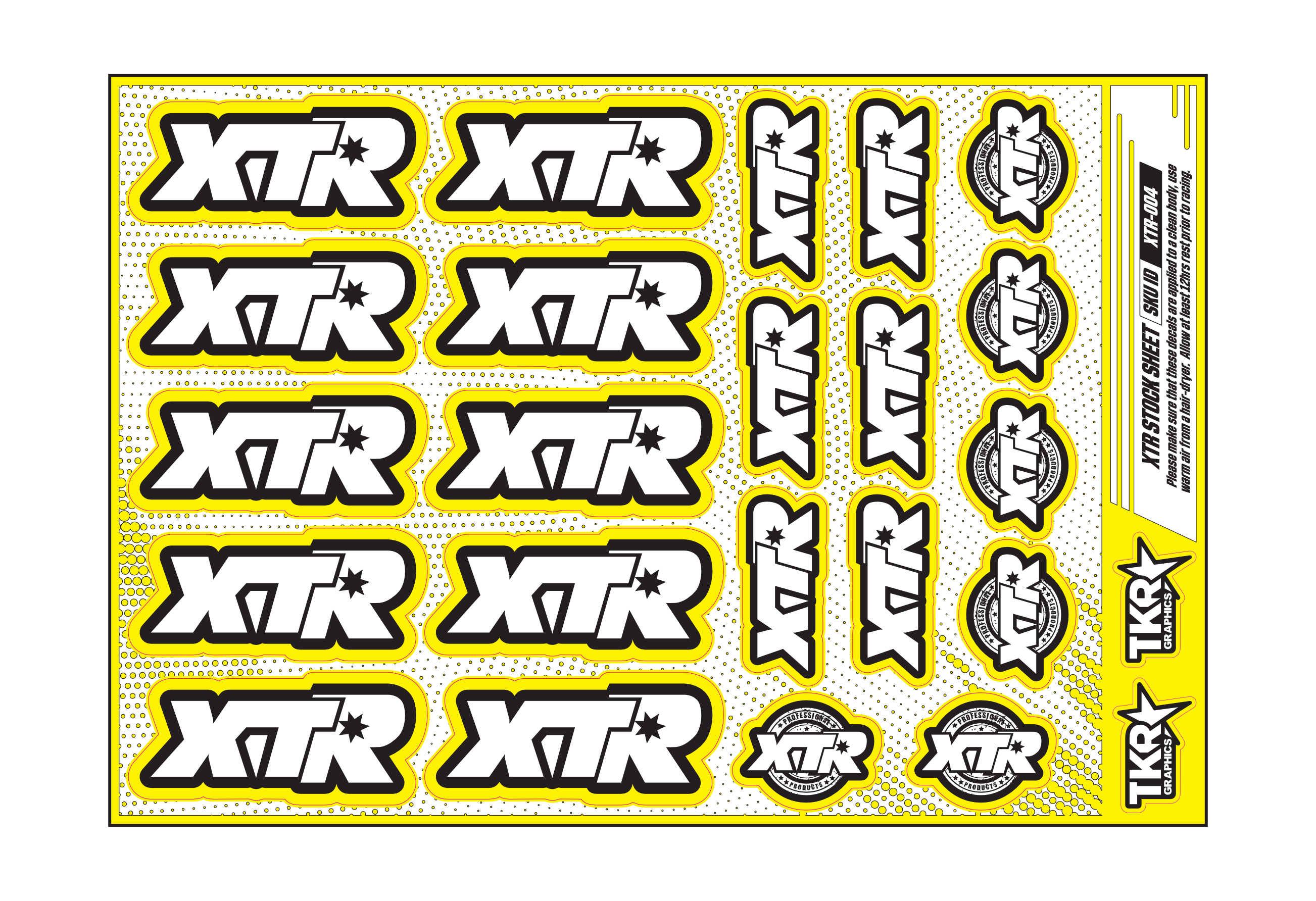 XTR A5 STOCK SHEET
