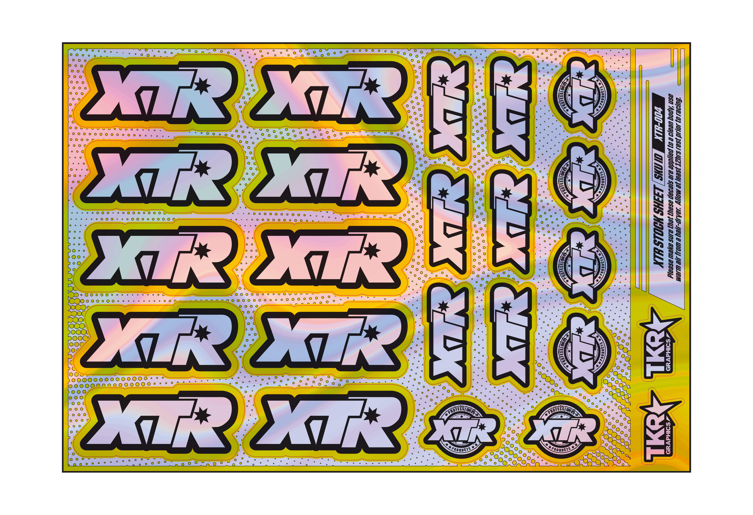 HOLOGRAPHIC XTR A5 STOCK SHEET