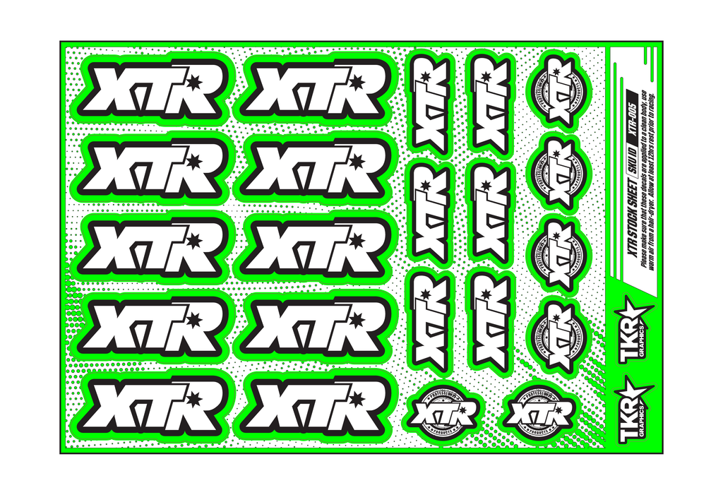 XTR A5 STOCK SHEET