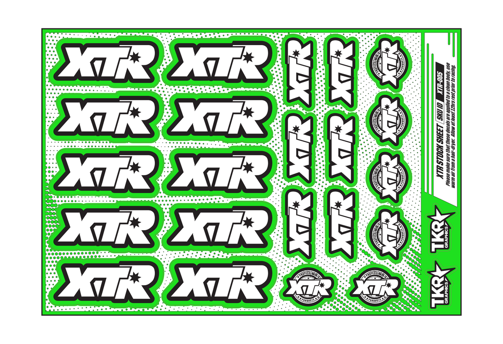 XTR A5 STOCK SHEET