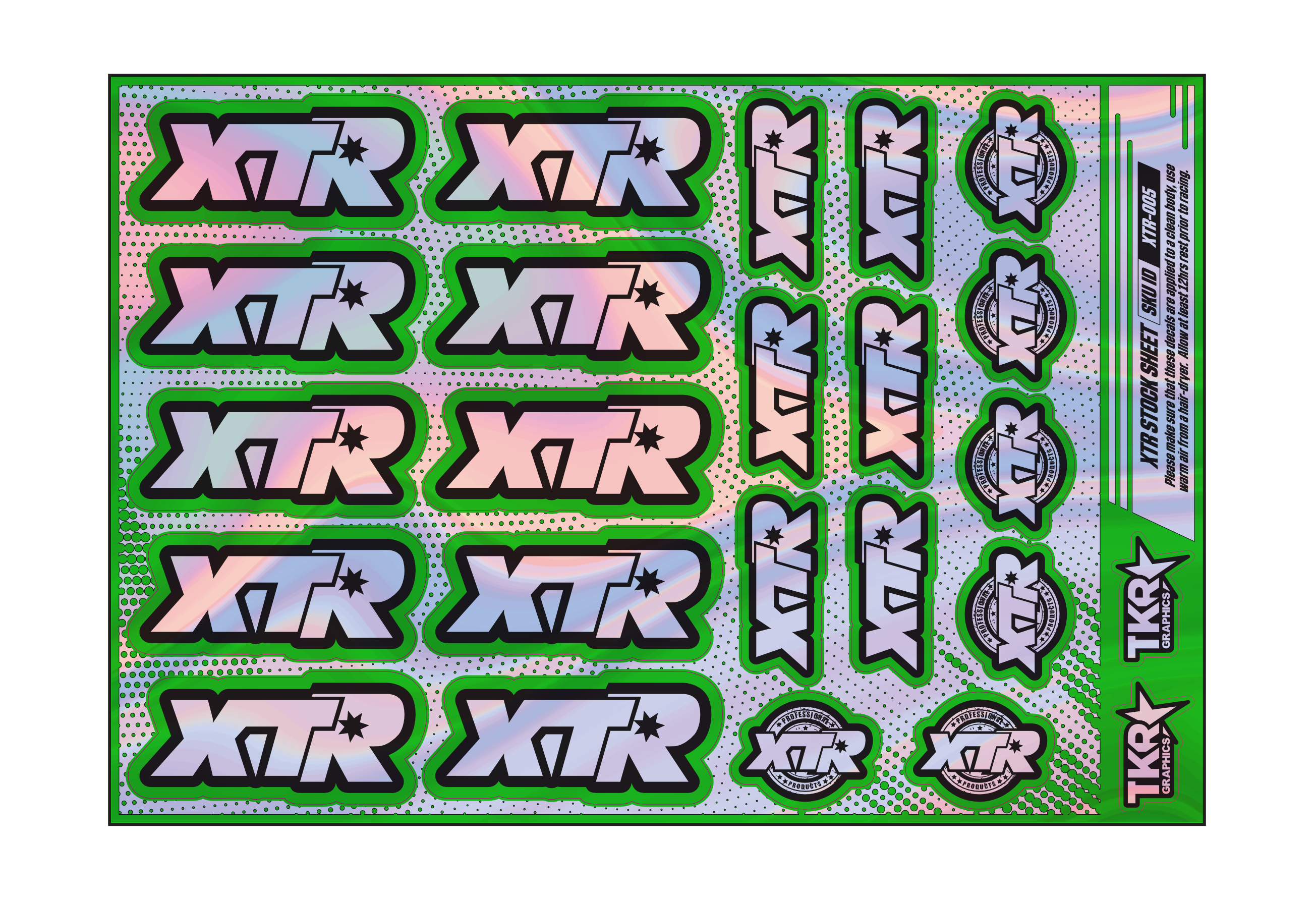 HOLOGRAPHIC XTR A5 STOCK SHEET