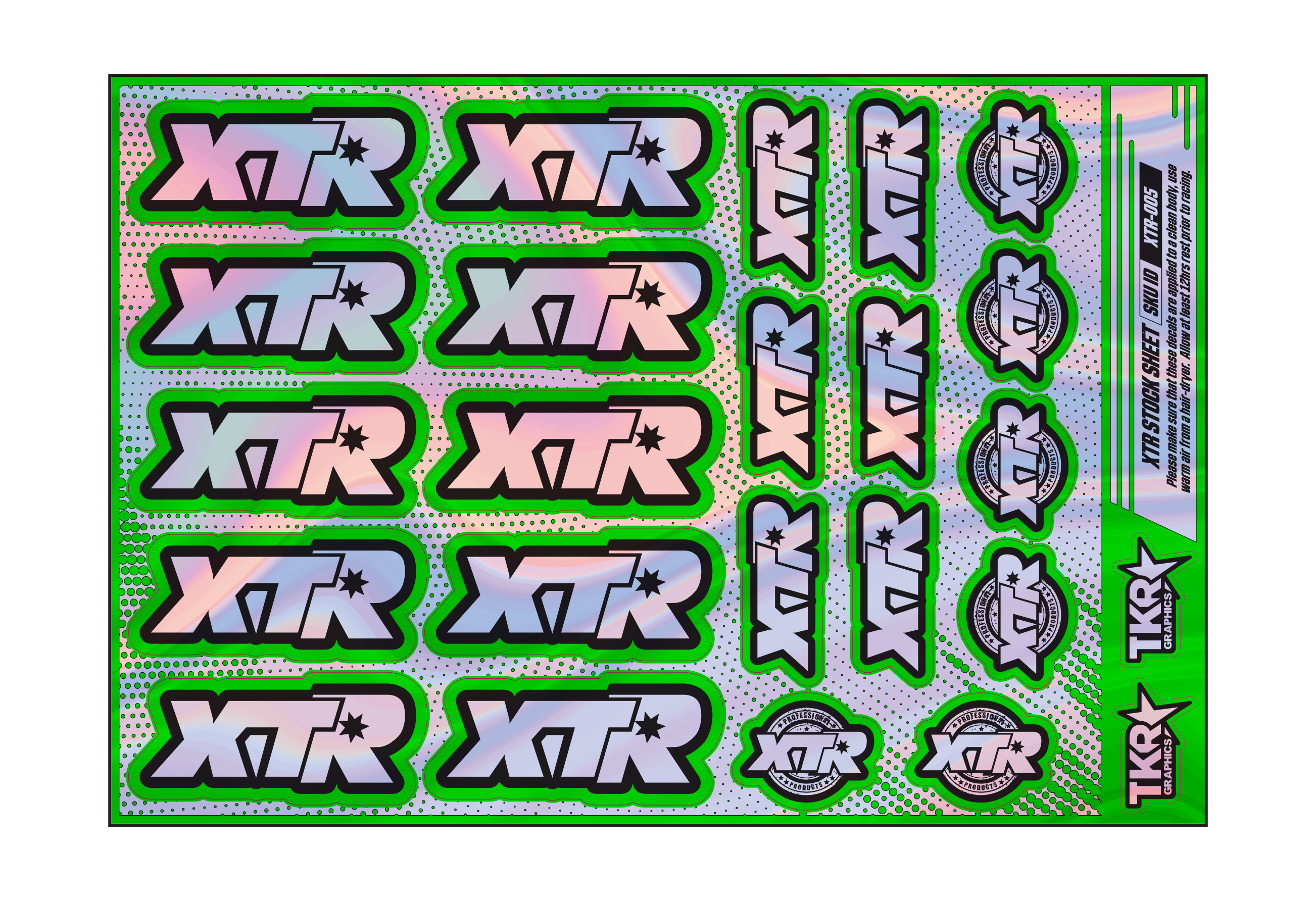 HOLOGRAPHIC XTR A5 STOCK SHEET