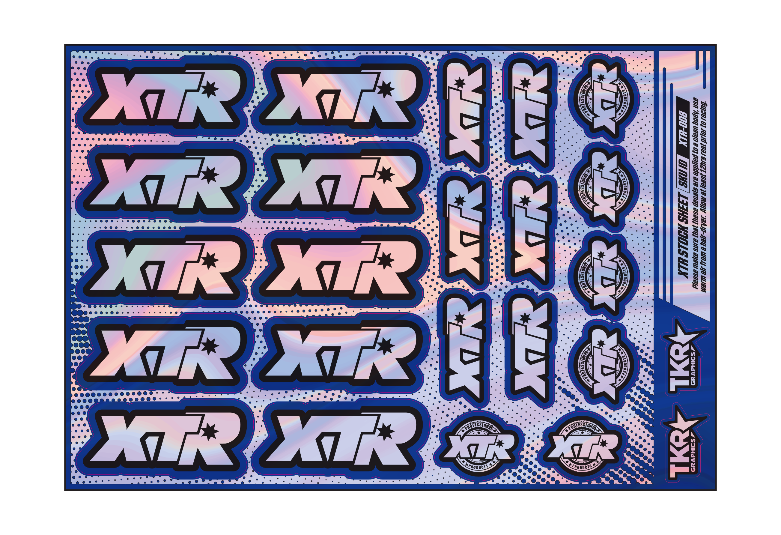 HOLOGRAPHIC XTR A5 STOCK SHEET