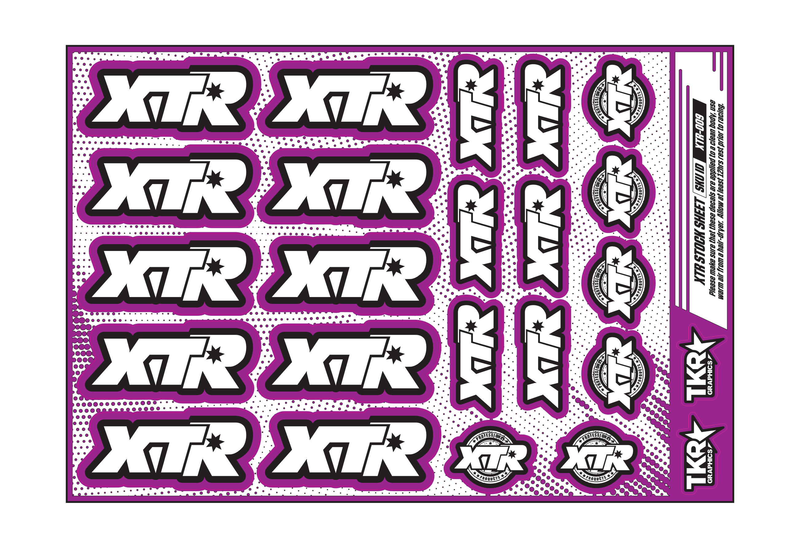XTR A5 STOCK SHEET
