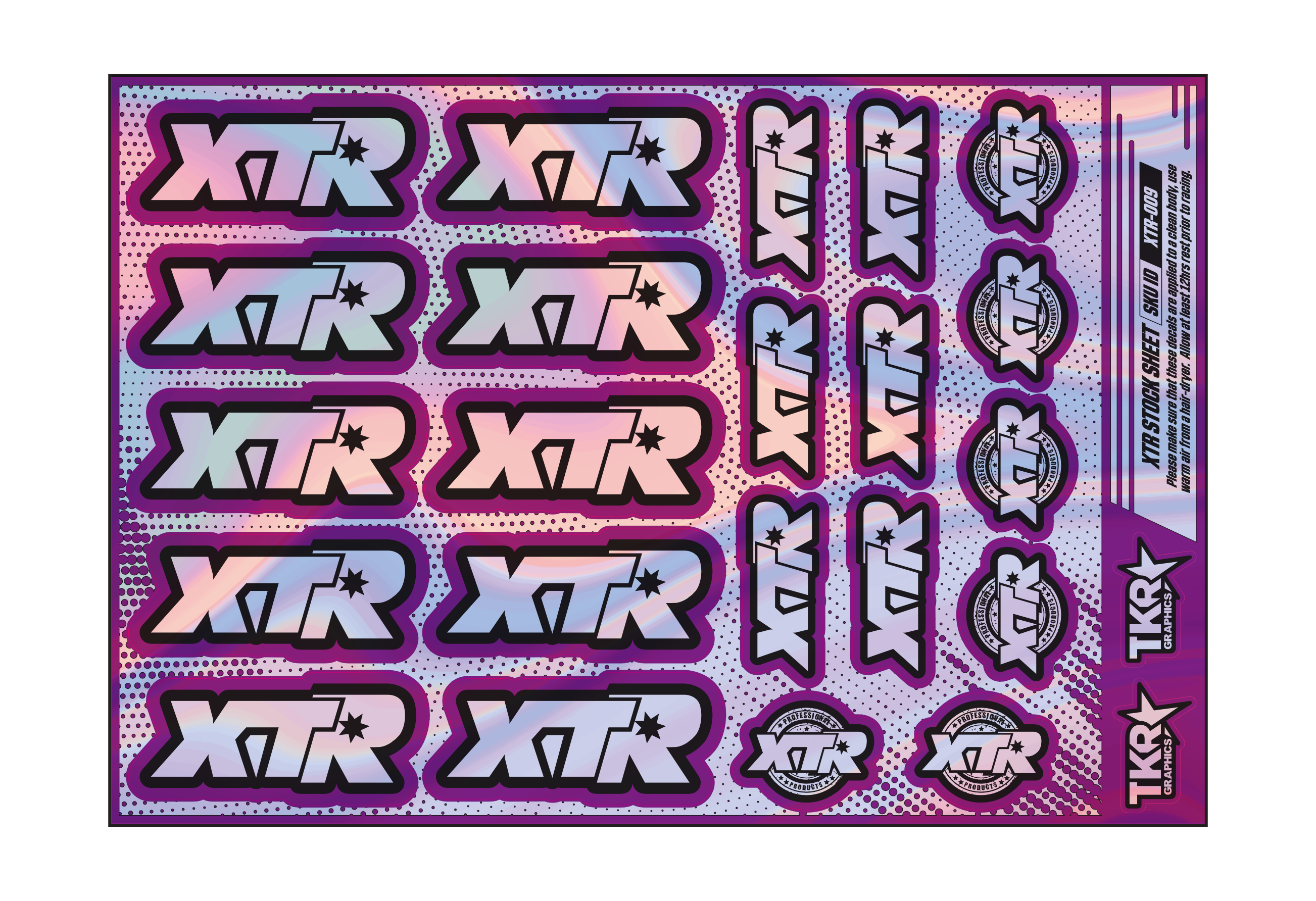 HOLOGRAPHIC XTR A5 STOCK SHEET