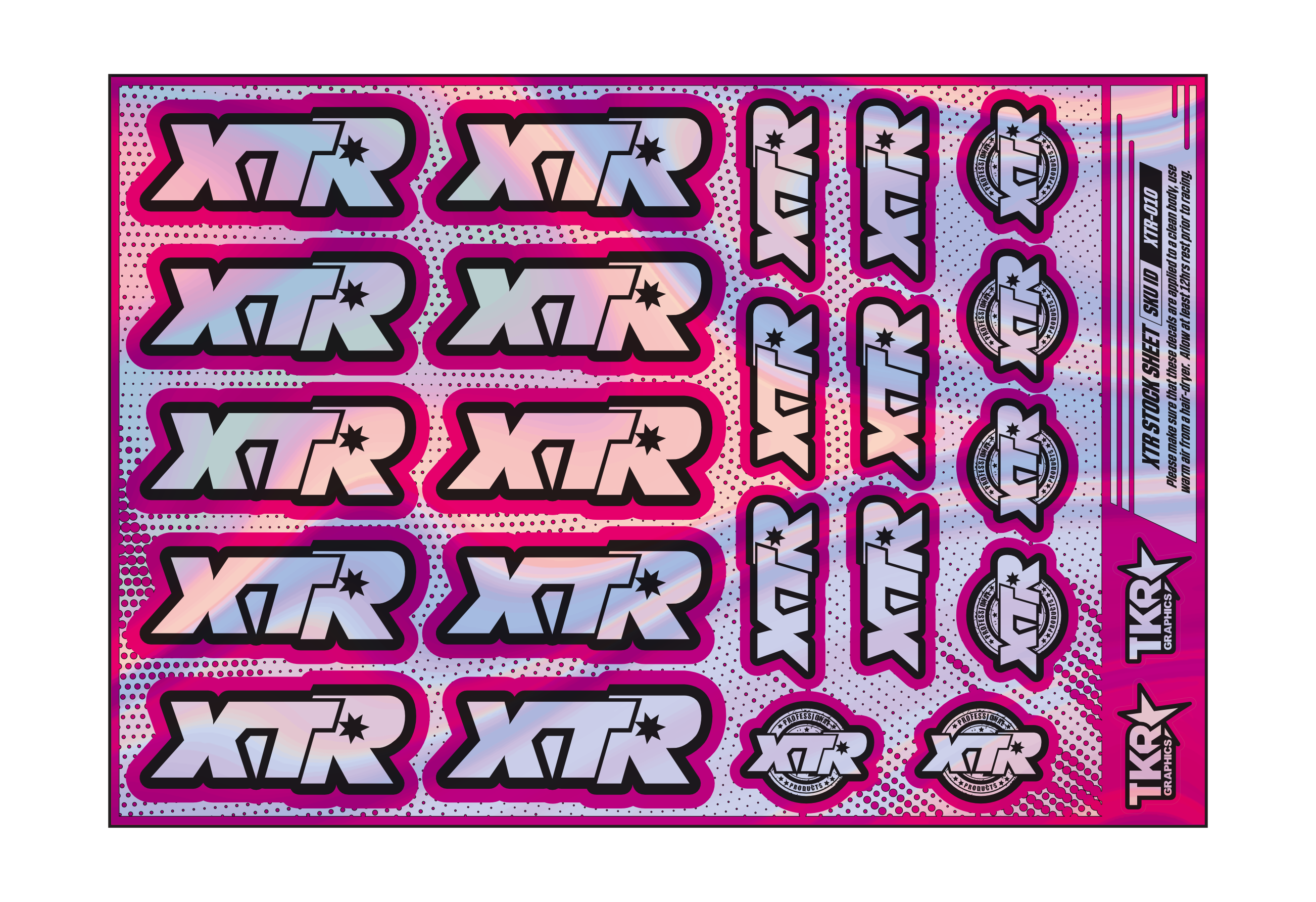 HOLOGRAPHIC XTR A5 STOCK SHEET