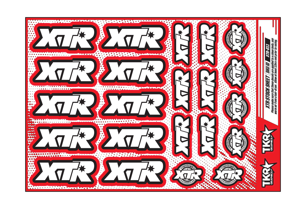 XTR A5 STOCK SHEET