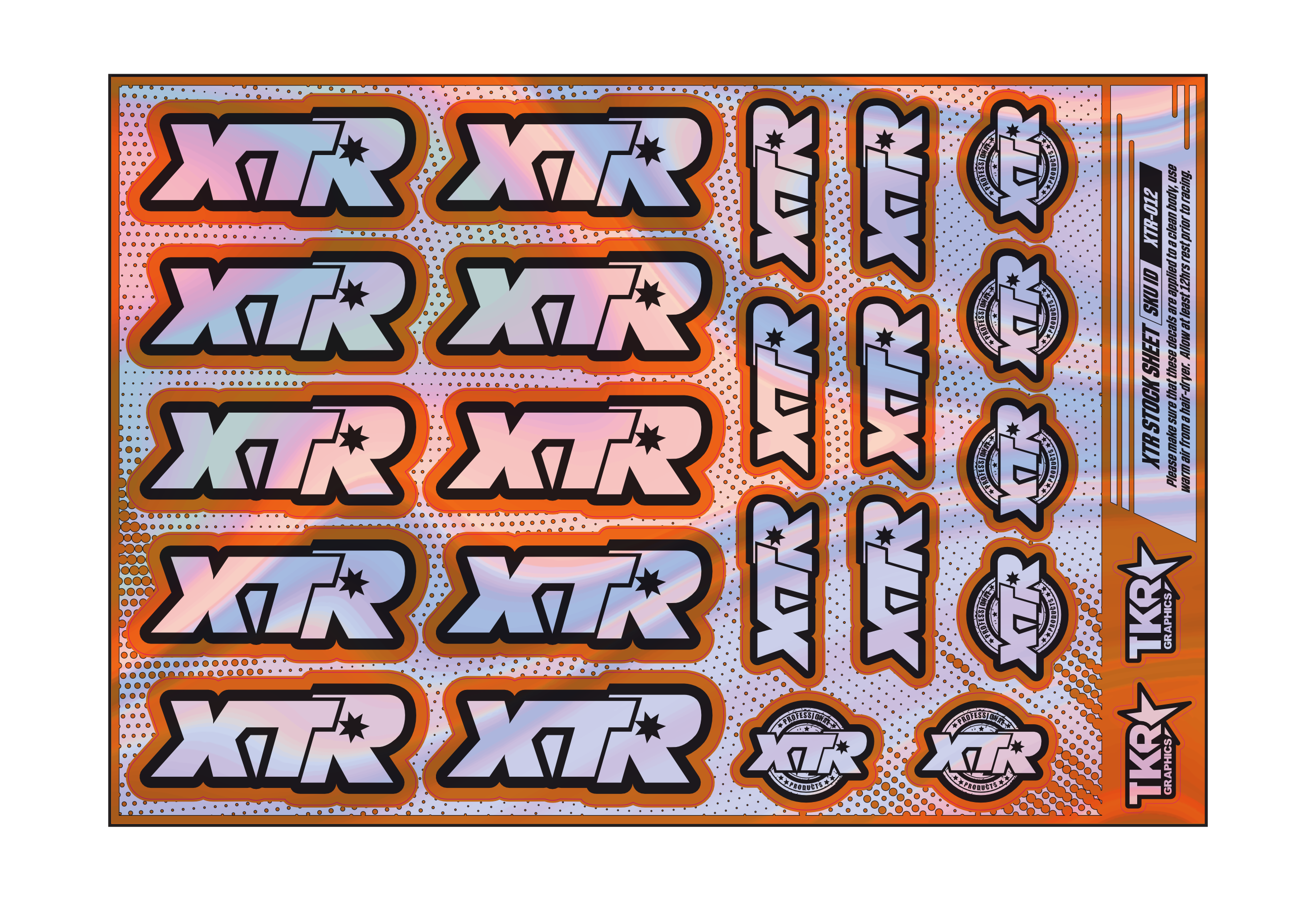 HOLOGRAPHIC XTR A5 STOCK SHEET