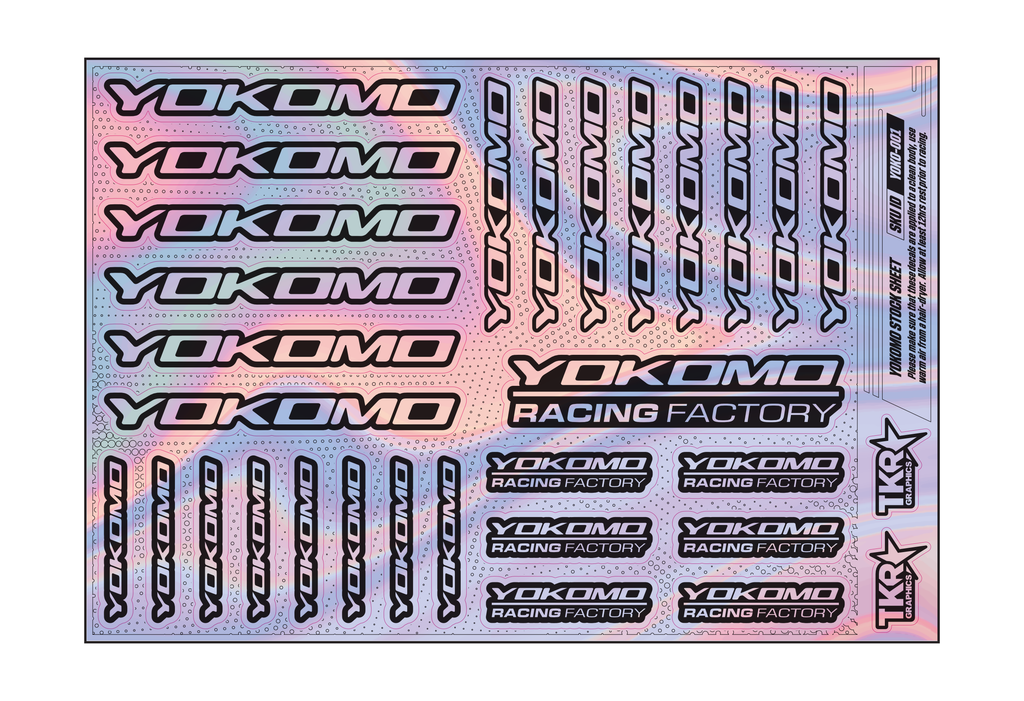 HOLOGRAPHIC YOKOMO A5 STOCK SHEET