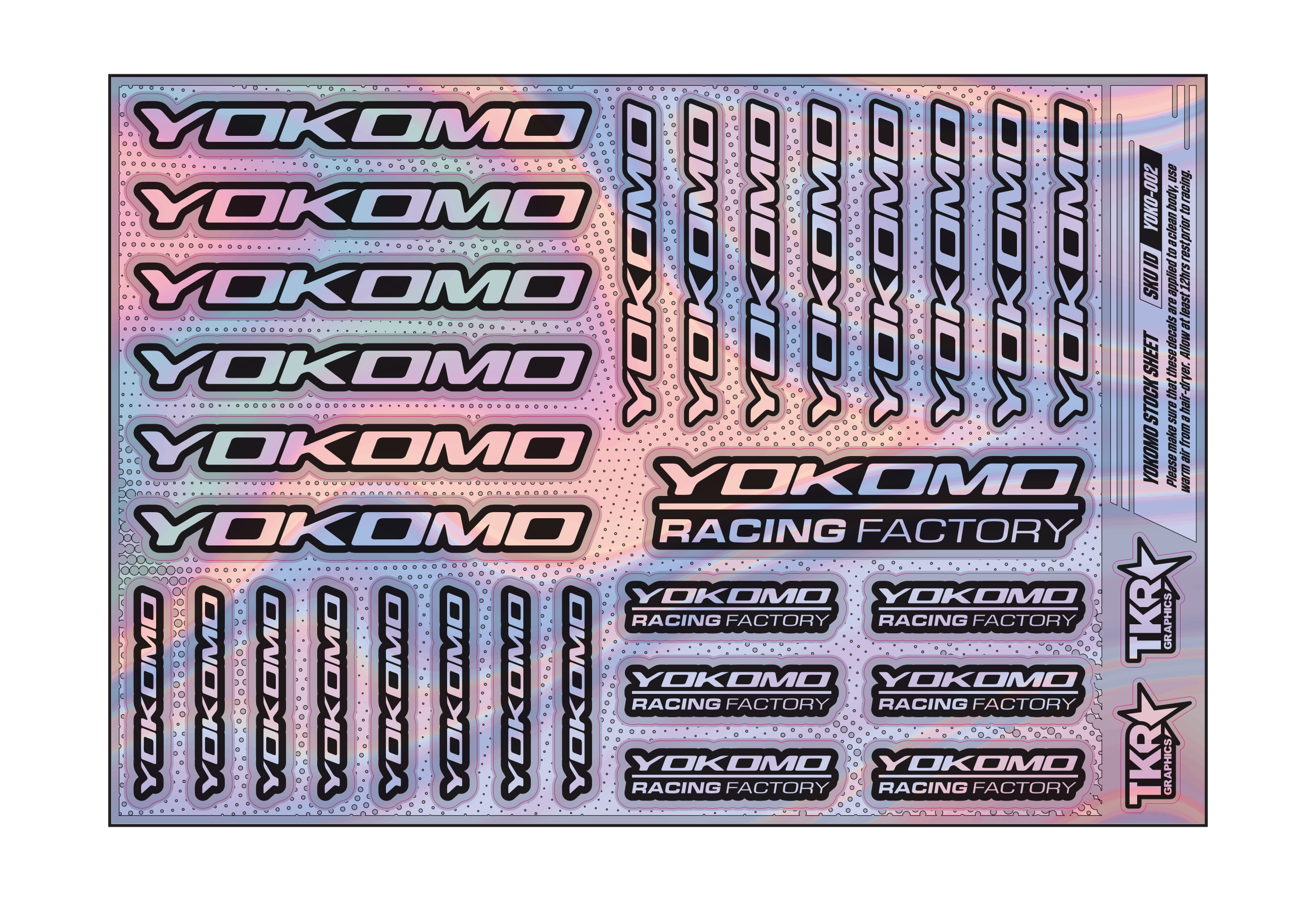 HOLOGRAPHIC YOKOMO A5 STOCK SHEET