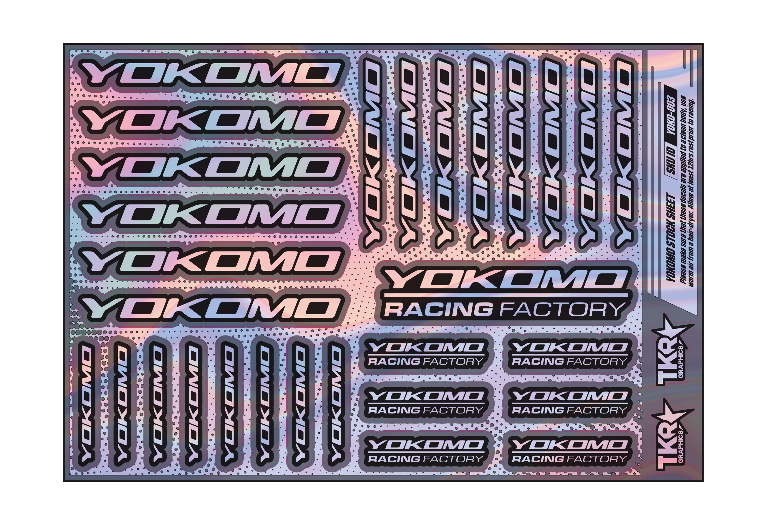 HOLOGRAPHIC YOKOMO A5 STOCK SHEET