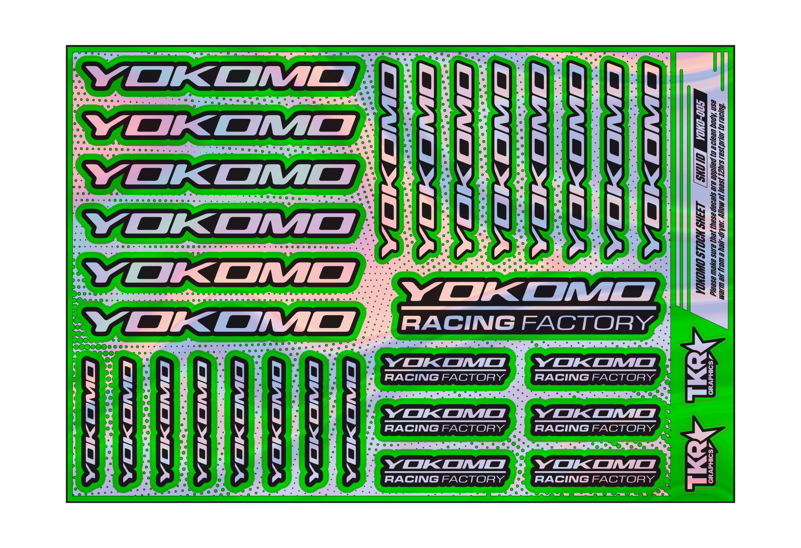 HOLOGRAPHIC YOKOMO A5 STOCK SHEET