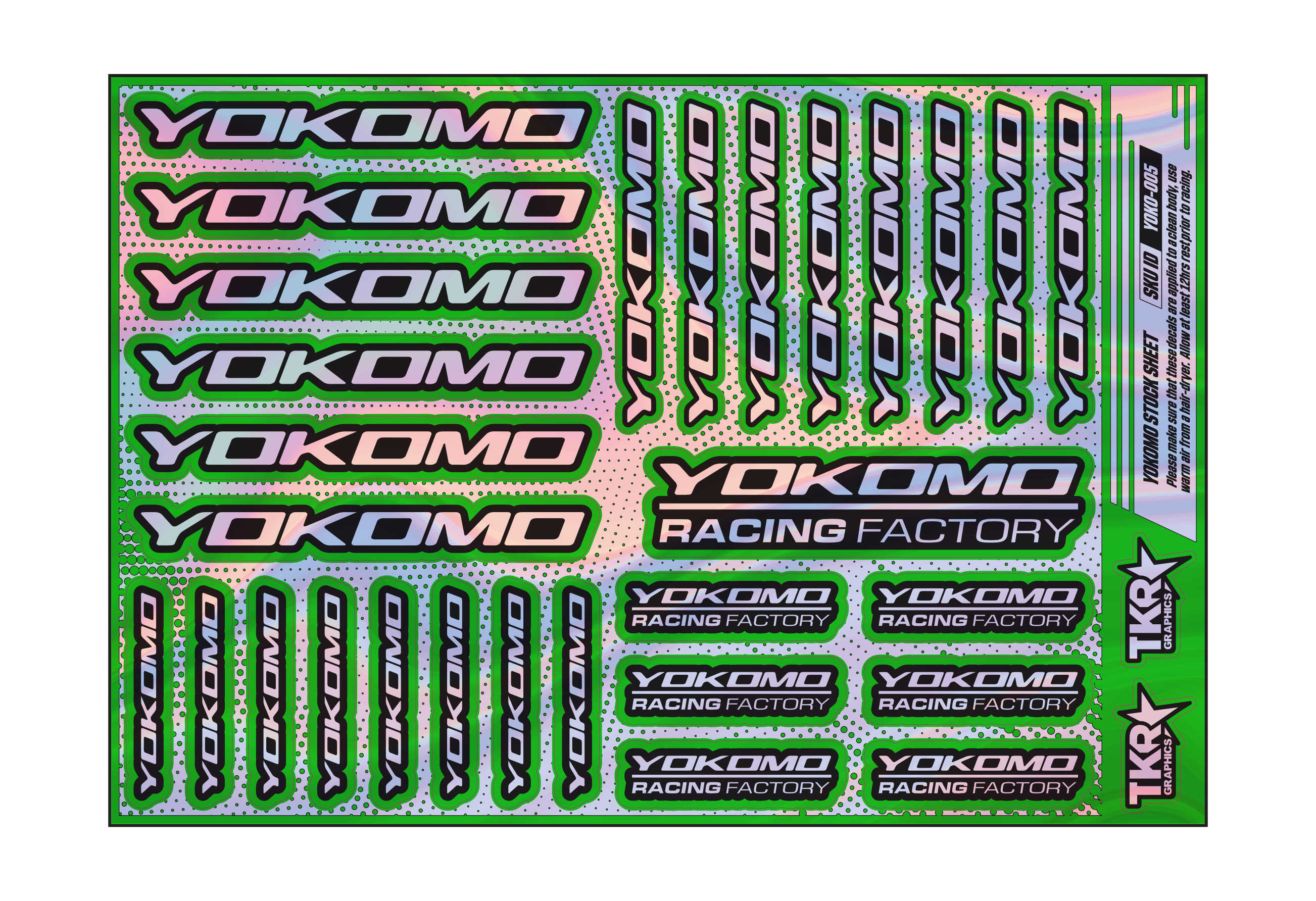 HOLOGRAPHIC YOKOMO A5 STOCK SHEET
