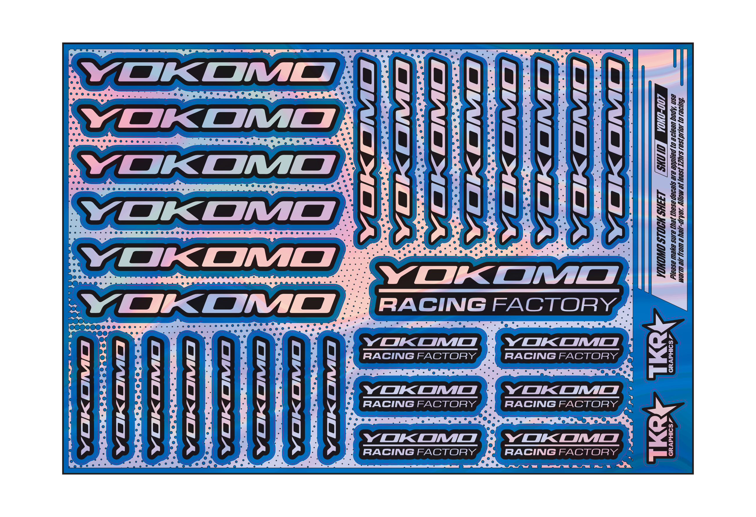 HOLOGRAPHIC YOKOMO A5 STOCK SHEET