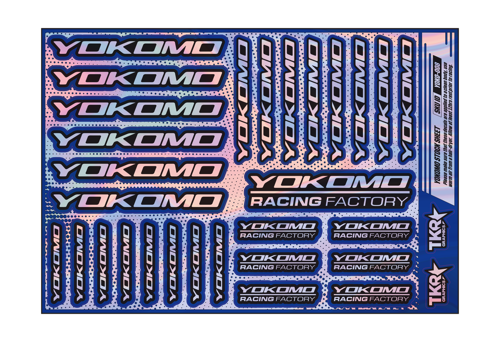 HOLOGRAPHIC YOKOMO A5 STOCK SHEET